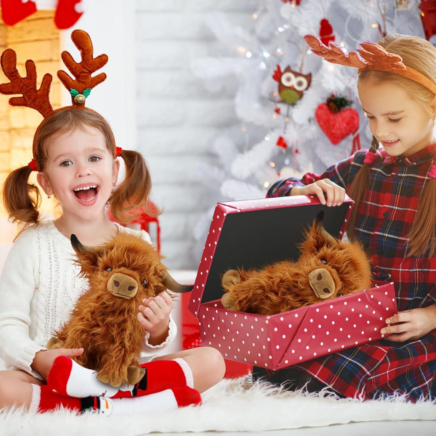 Muñeco de Peluche Vaca de las Tierras Altas Rivoeis 26.7 cm