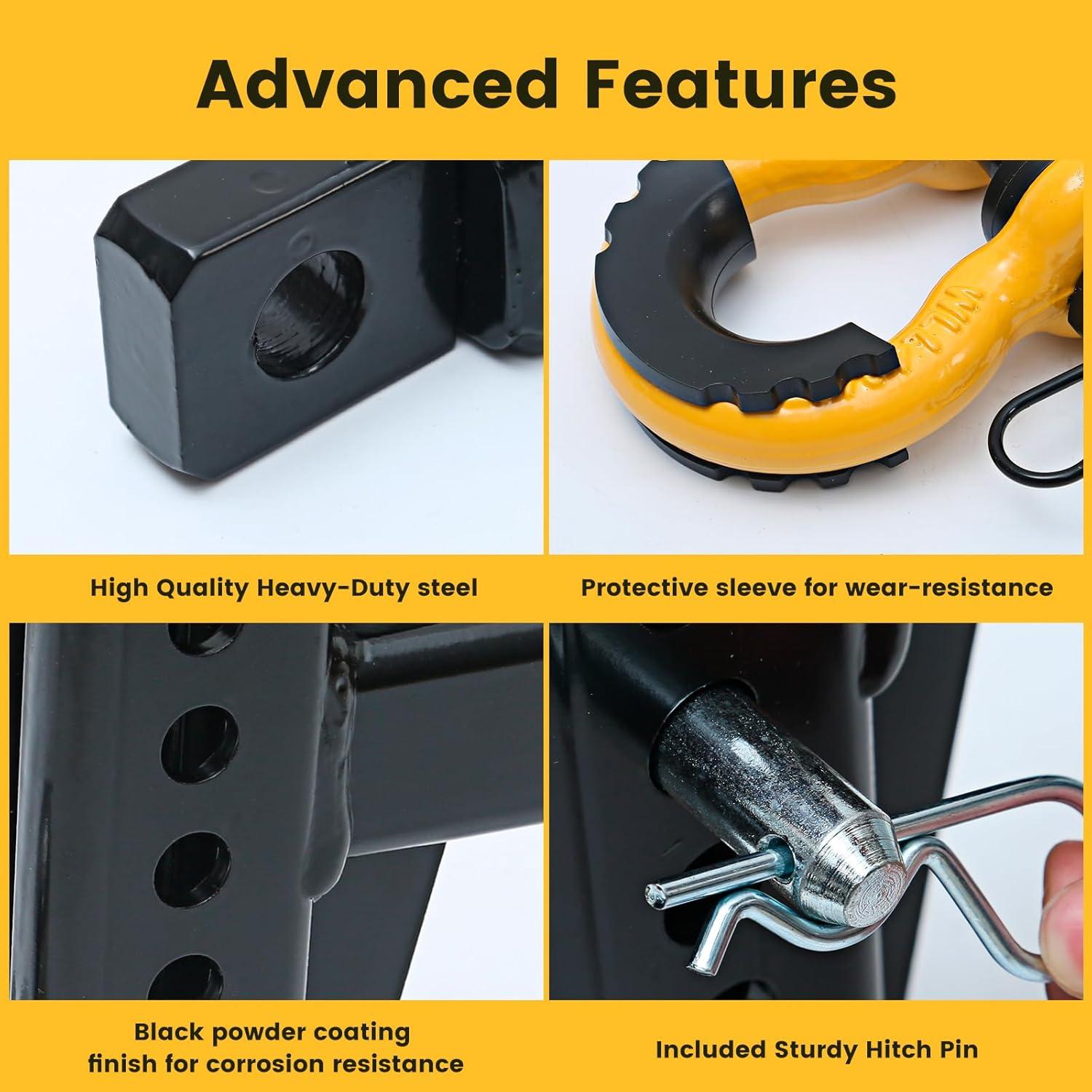 Soporte de Enganche de Remolque MaxxHaul 51003 Tri Ball 5443 kg