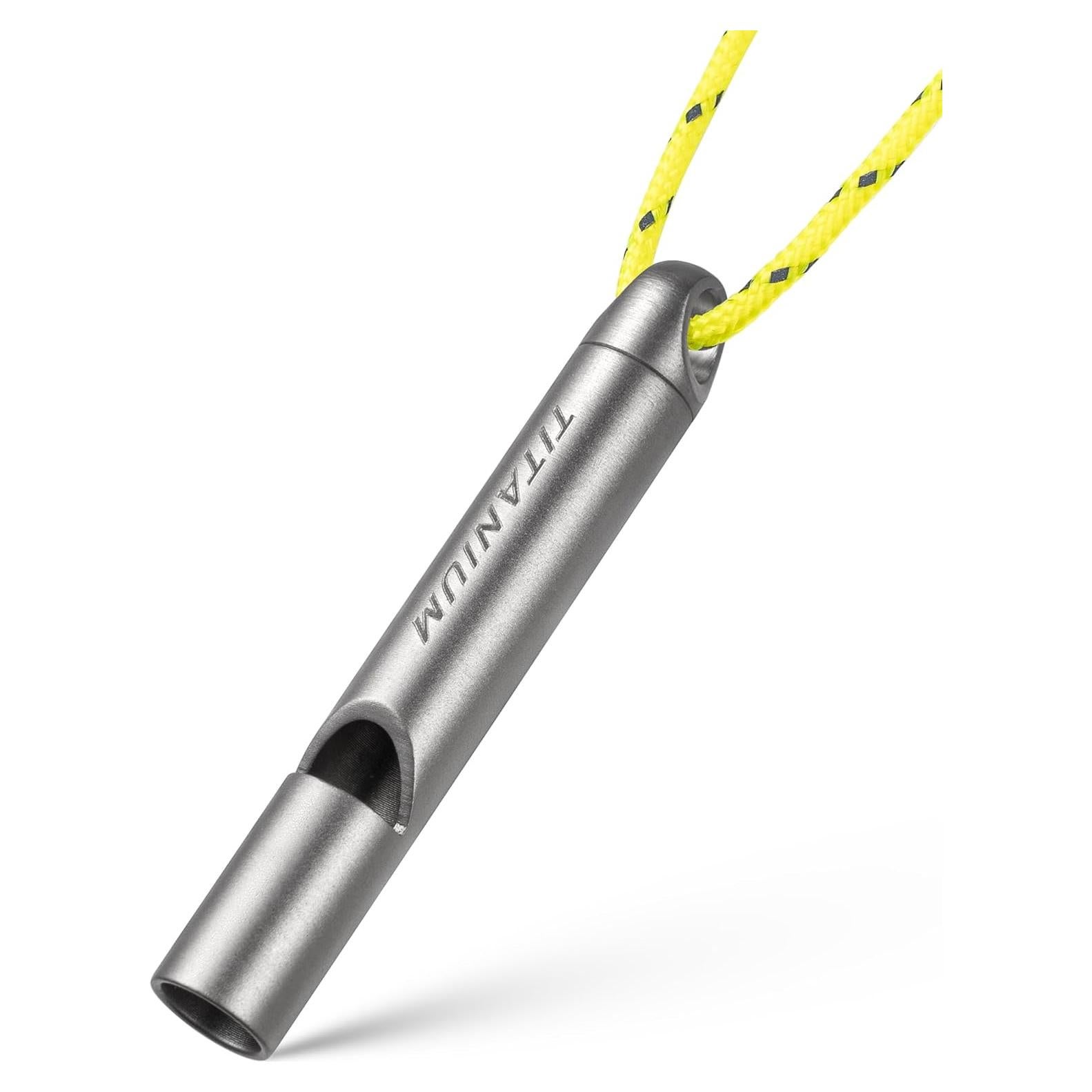 Silbato de Emergencia Titanio IUMIUN 120dB Ultra Ligero