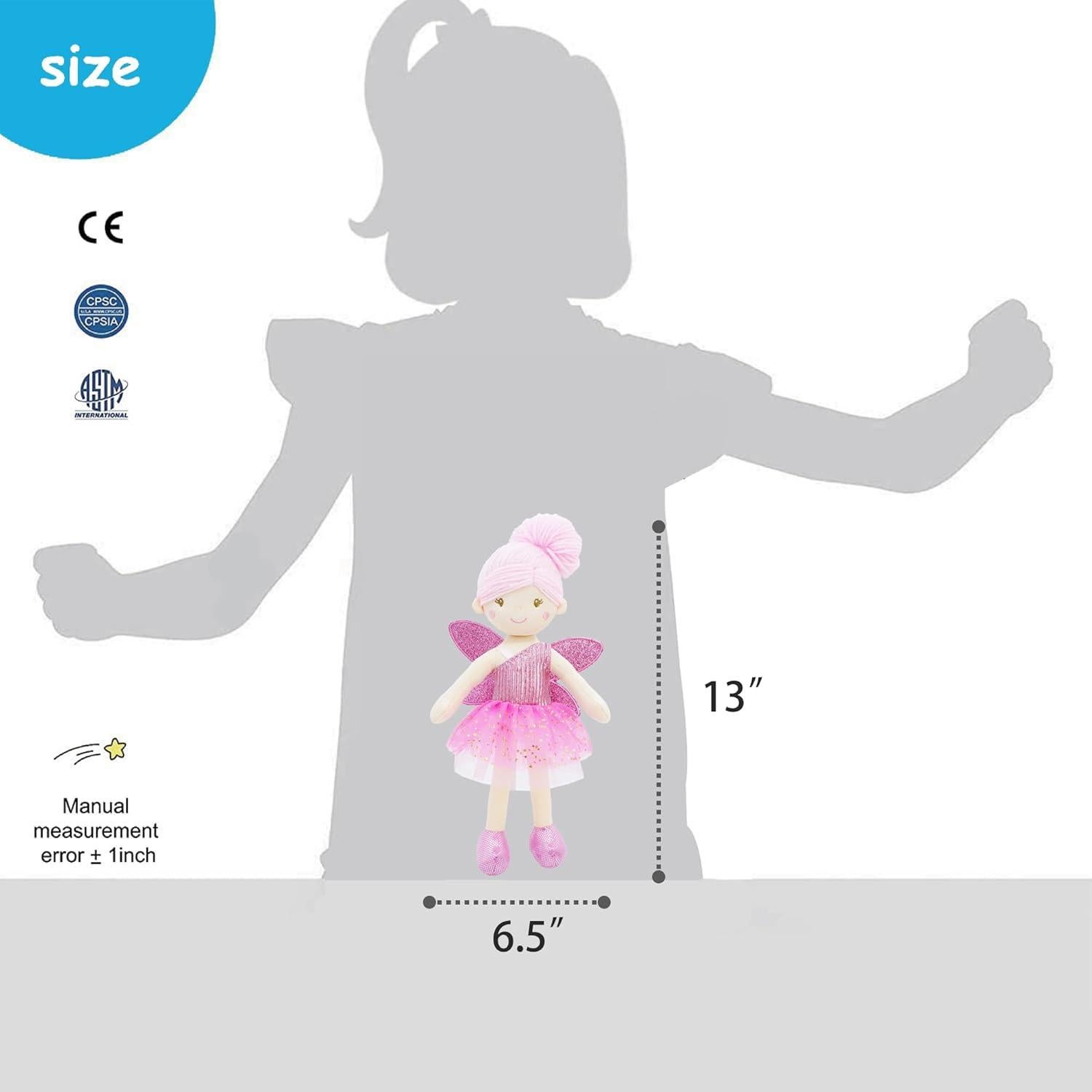 Muñeca de Hada Elida Jardín Encantado 30.5 cm Rosa