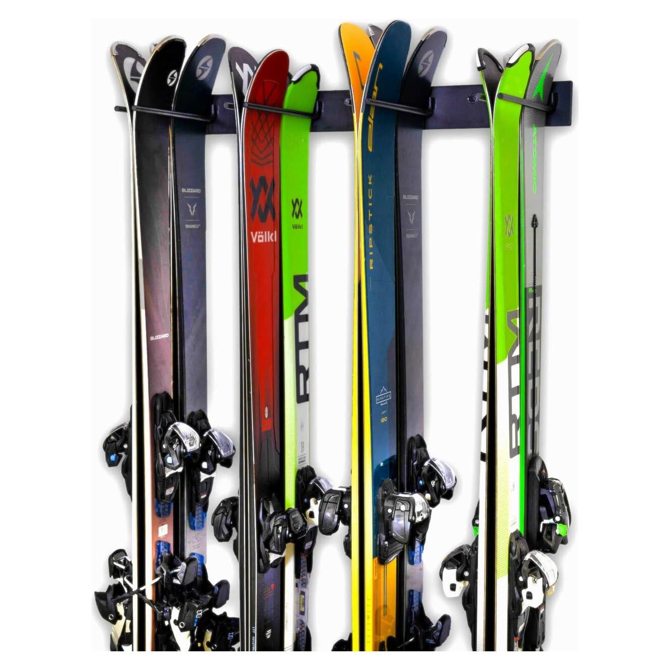 Soporte de Pared para Esquís StoreYourBoard - 8 Pares, Acero Resistente