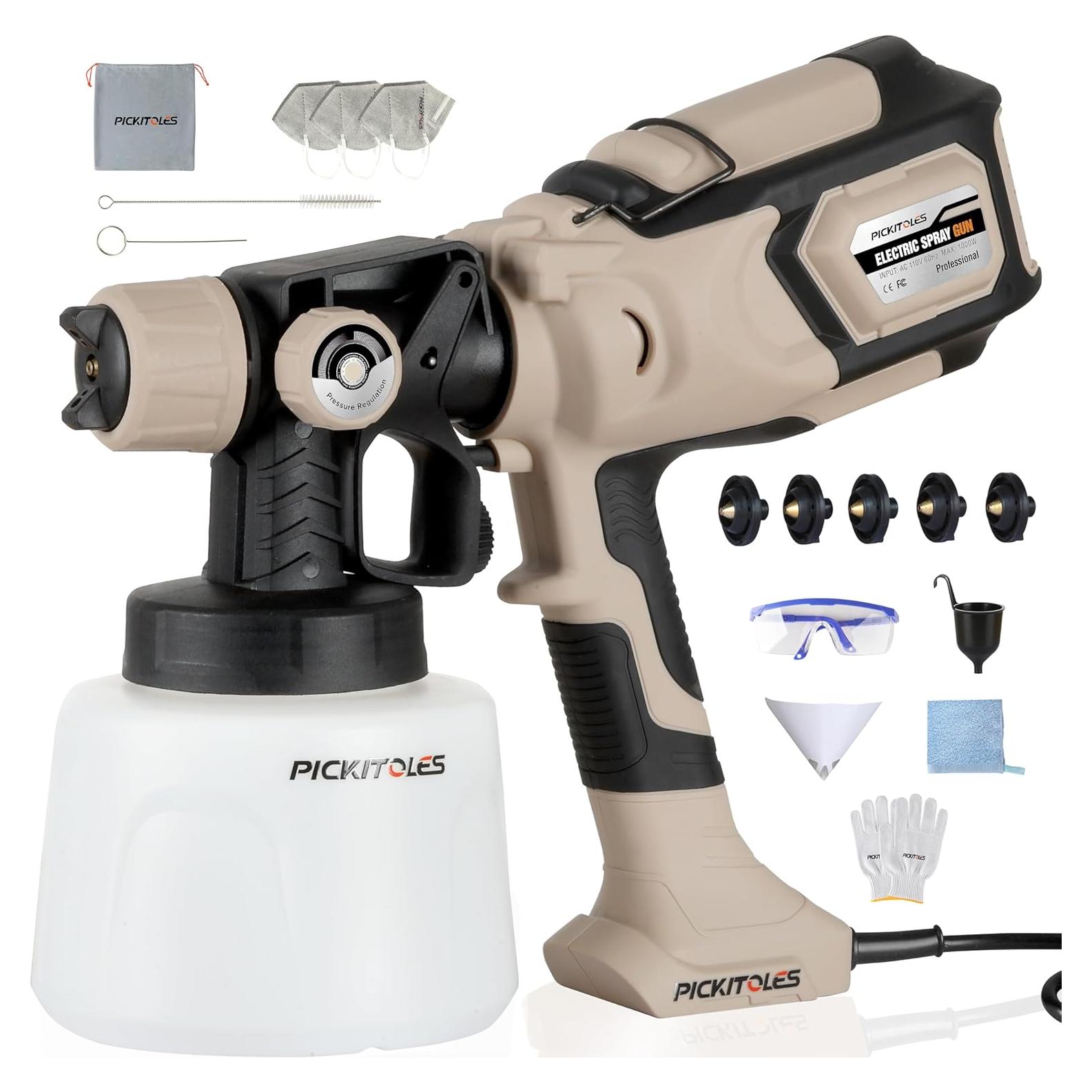 Pistola de Pintura Eléctrica HVLP PICKITOLES EPQ-X 1000W 1400ml