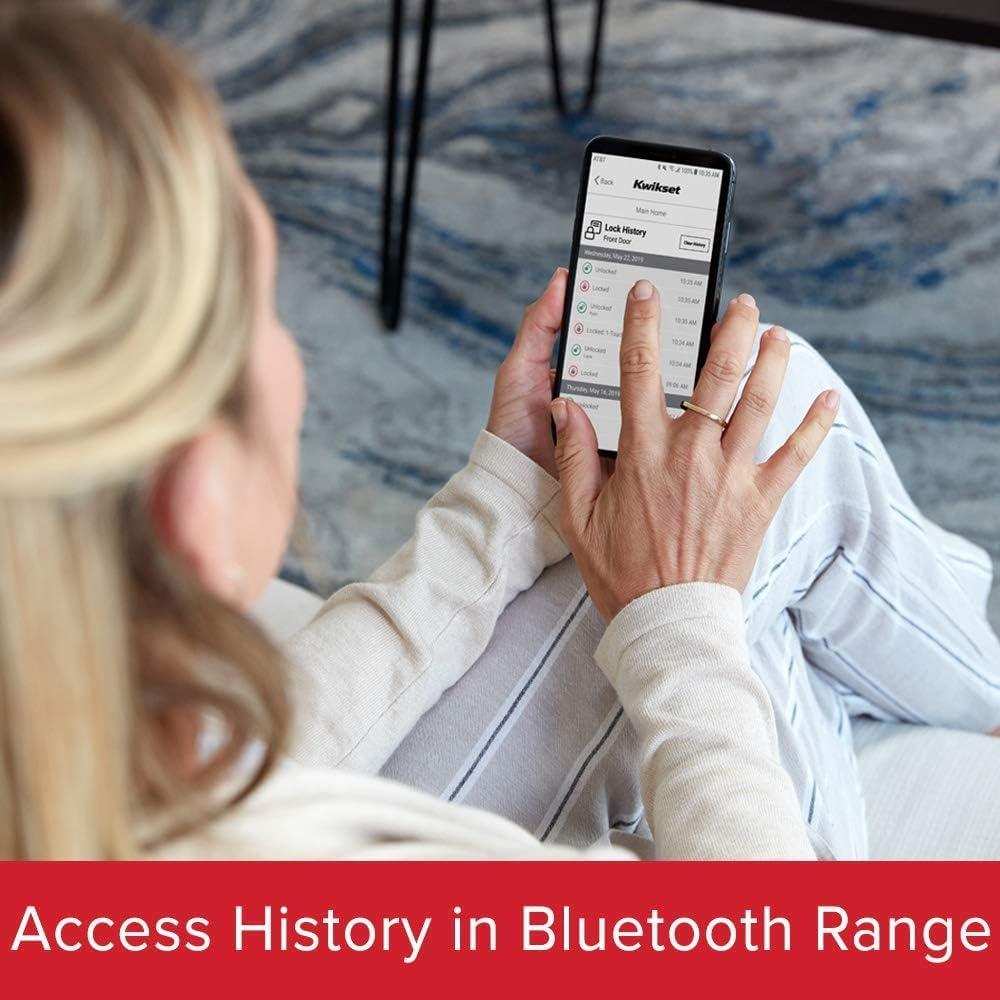 Cerradura Inteligente Kwikset Aura Bluetooth Teclado Negro Mate