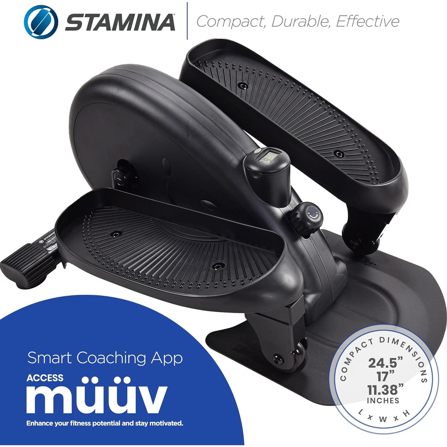 Máquina Elíptica Stamina InMotion E1000 Compacta - Cardio Bajo Escritorio