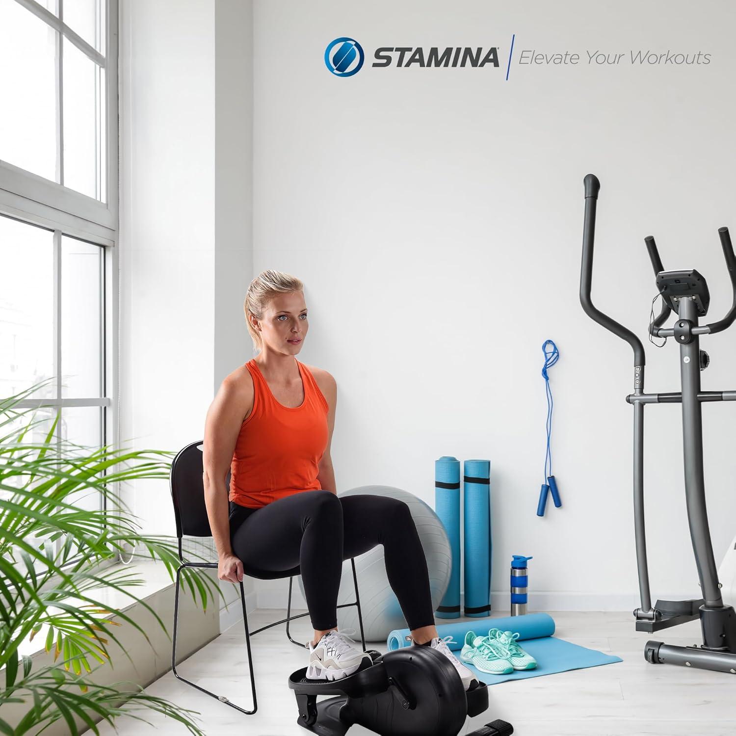 Máquina Elíptica Stamina InMotion E1000 Compacta - Cardio Bajo Escritorio
