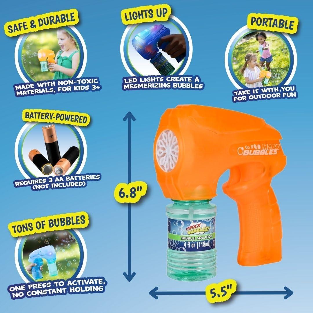 Pistola de Burbujas Iluminada Maxx Bubbles - 306g