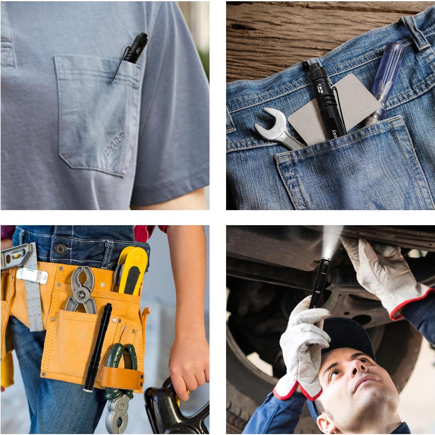 Linterna Recargable IP67 YONGYI con 4 Zooms y 300 Lúmenes