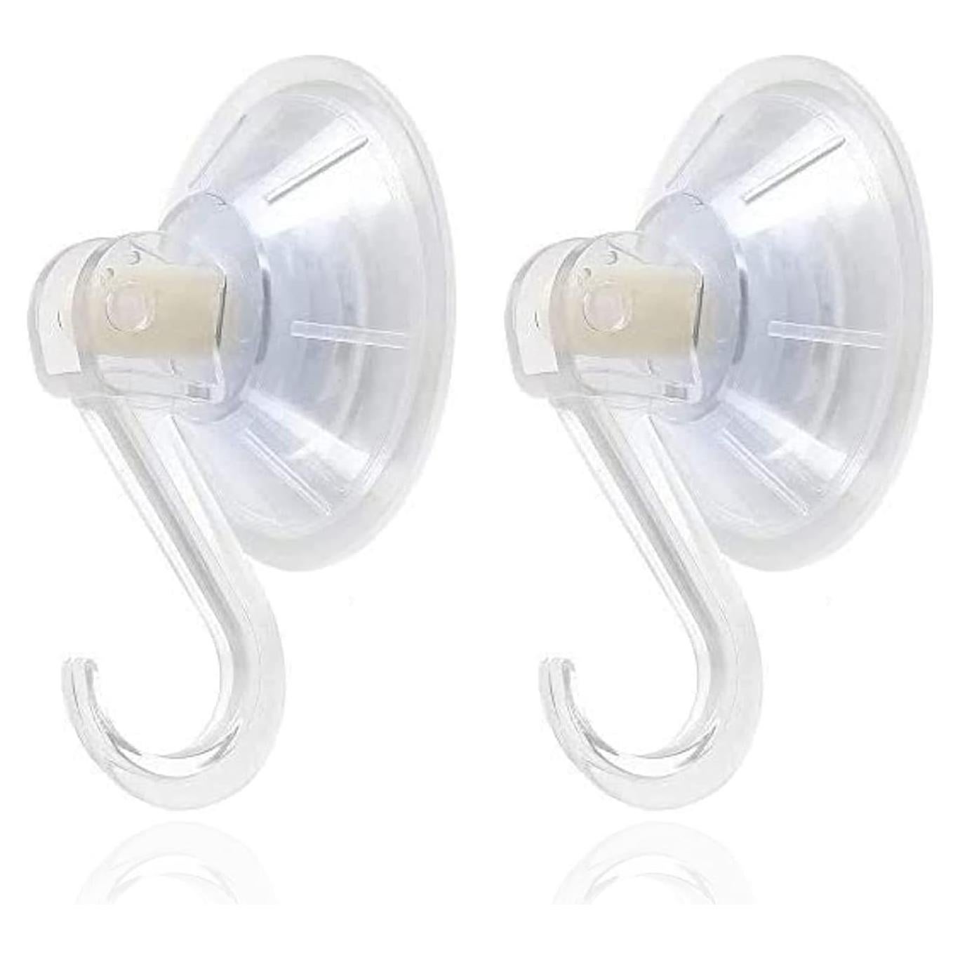 Gancho de Ventosa Transparente 1st Choice, Paquete de 2, Ultra Resistente