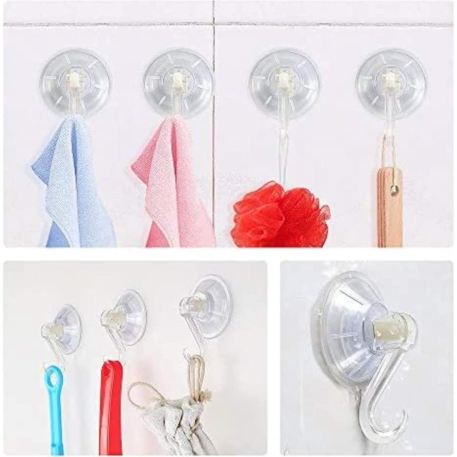 Gancho de Ventosa Transparente 1st Choice, Paquete de 2, Ultra Resistente