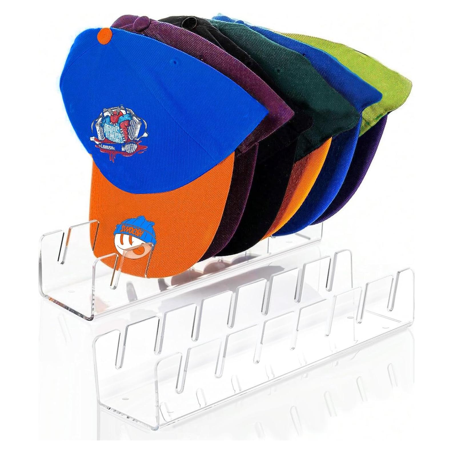 Soporte para Gorras de Béisbol Cakaner 2PCS Acrílico Transparente
