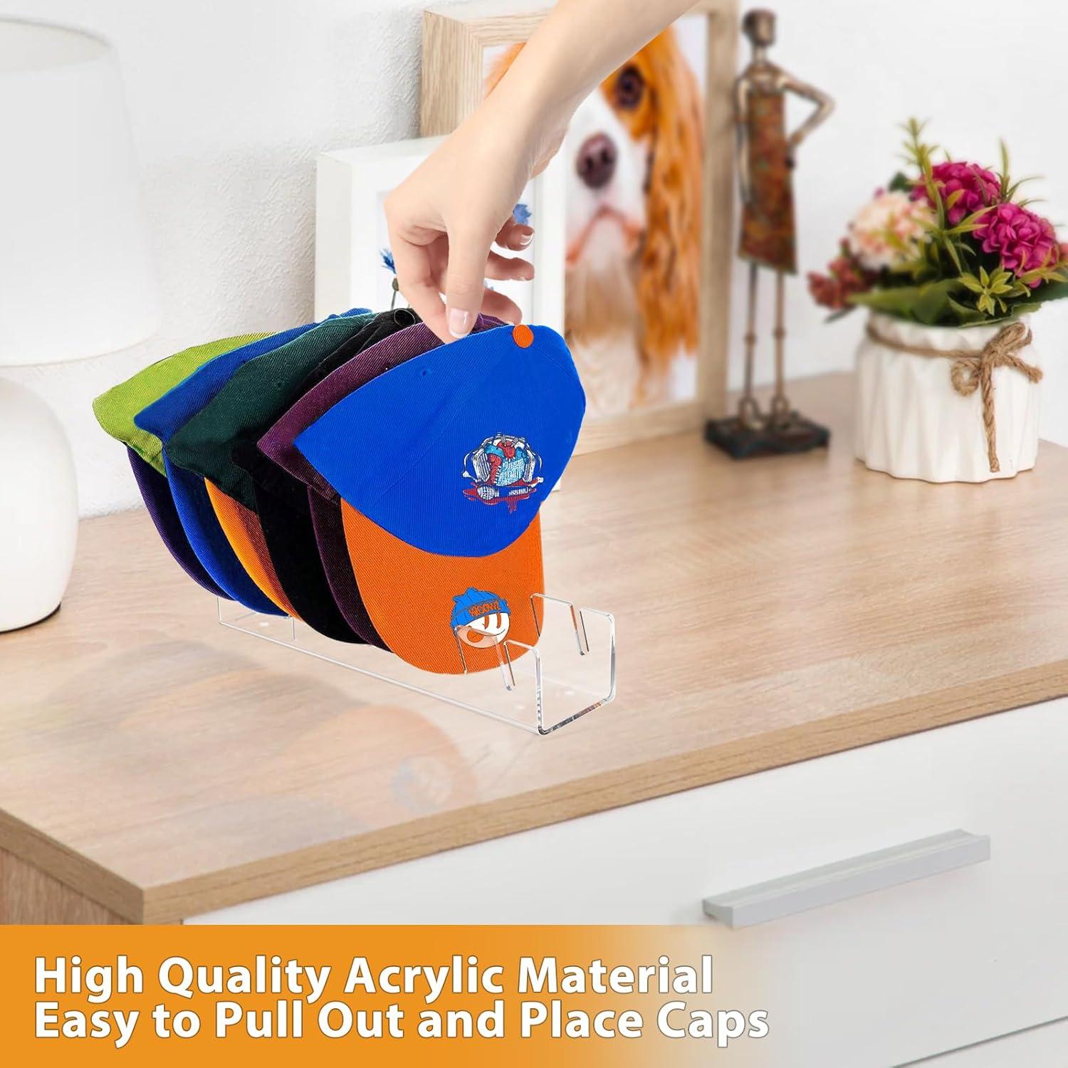 Soporte para Gorras de Béisbol Cakaner 2PCS Acrílico Transparente