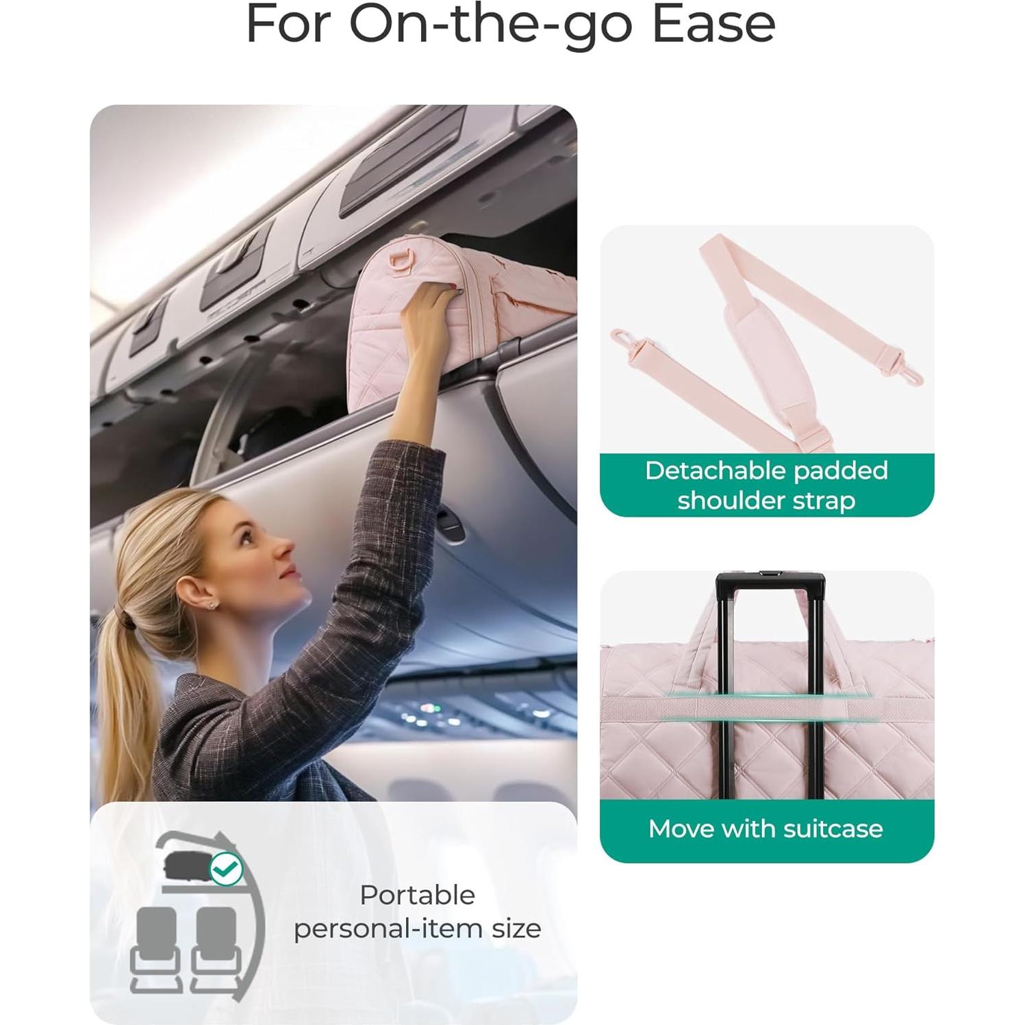 Bolsa de Ropa de Viaje BAGSMART 2 en 1 Negra 42L