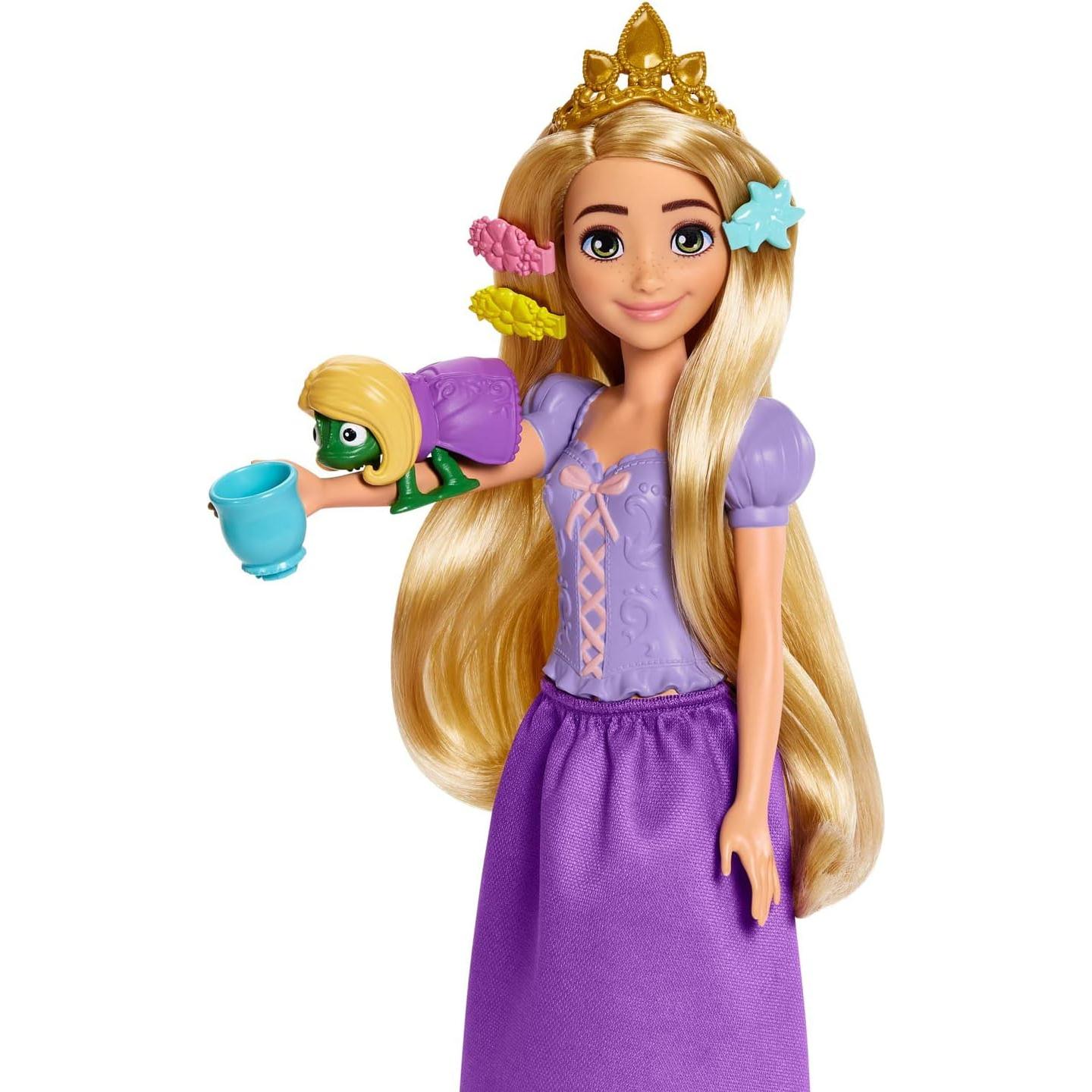 Set de Juego Torre de Rapunzel Disney con Muñeca y 15 Accesorios