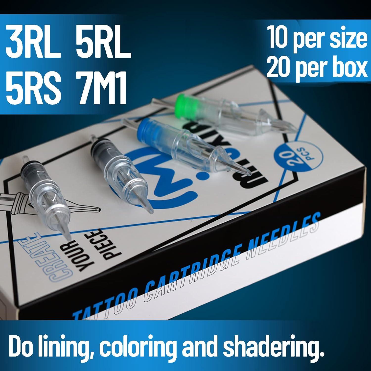 Agujas de Cartucho para Tatuar MIUXIA 40 Pcs Mezcla Variada