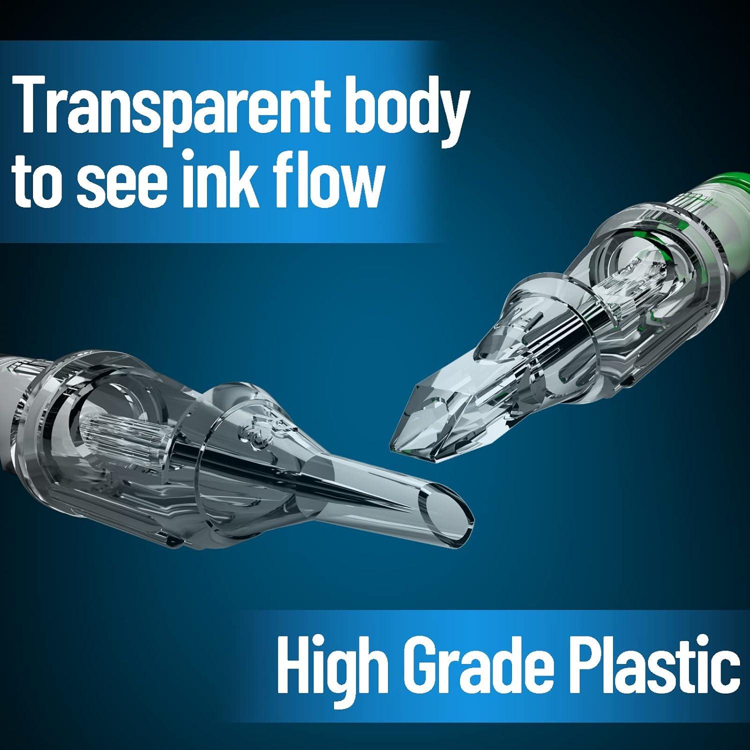 Agujas de Cartucho para Tatuar MIUXIA 40 Pcs Mezcla Variada