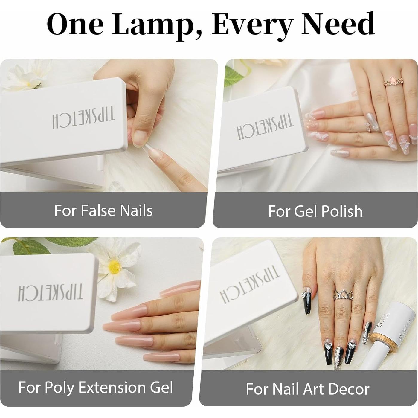 Lámpara UV para Uñas Tipsketch 18W LED Curado Rápido