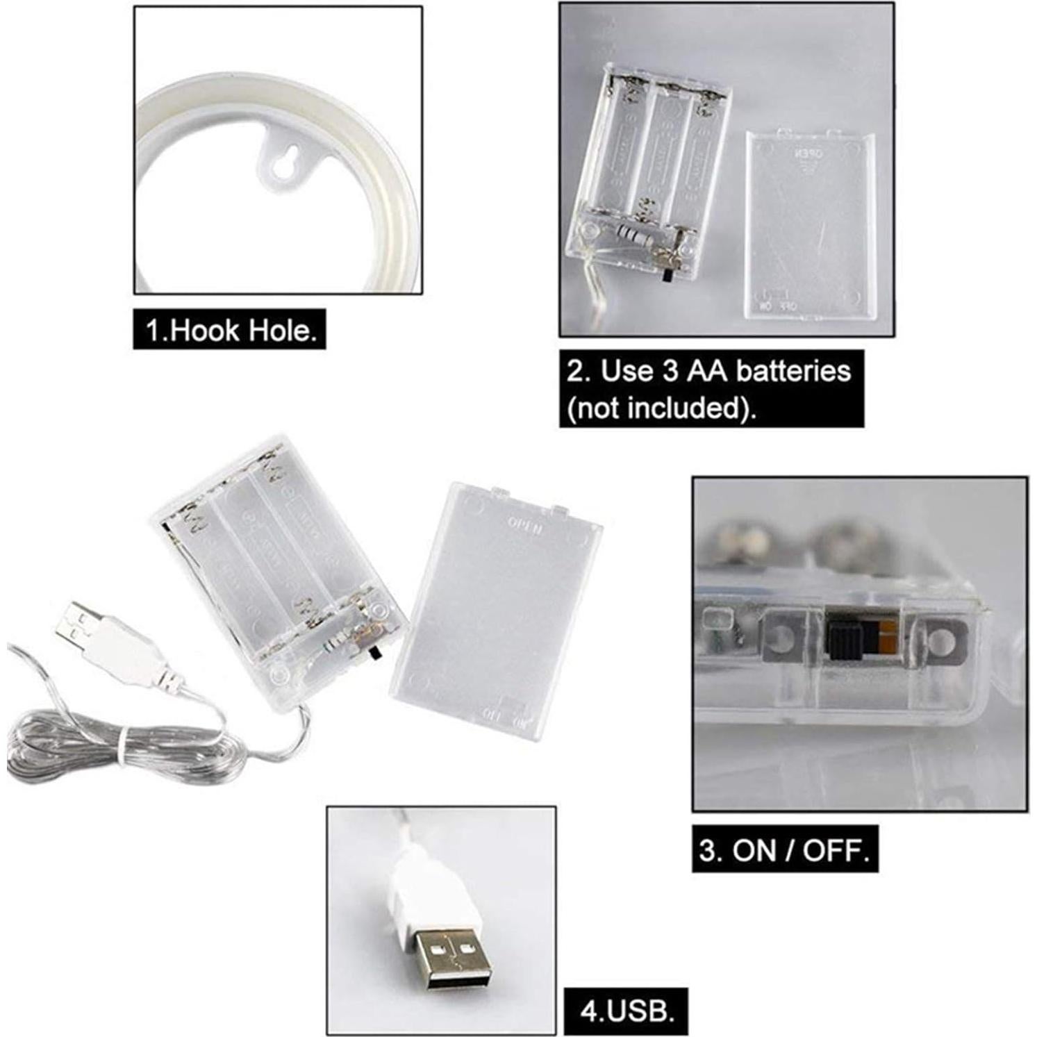 Señal de letra de neón rosa ENUOLI - Decoración LED 22.5 cm