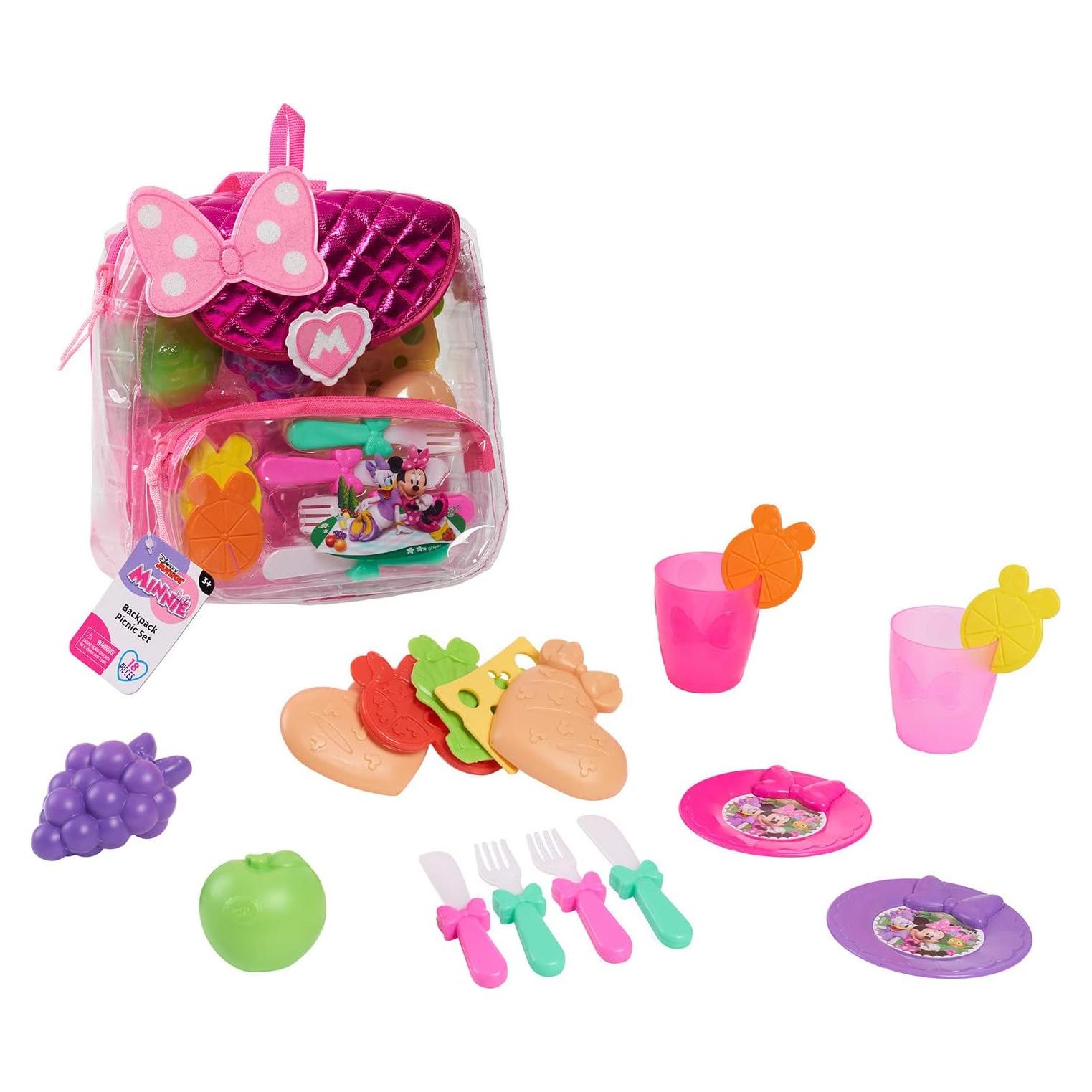 Set de Picnic Minnie Mouse Just Play 18 Piezas para Niñas
