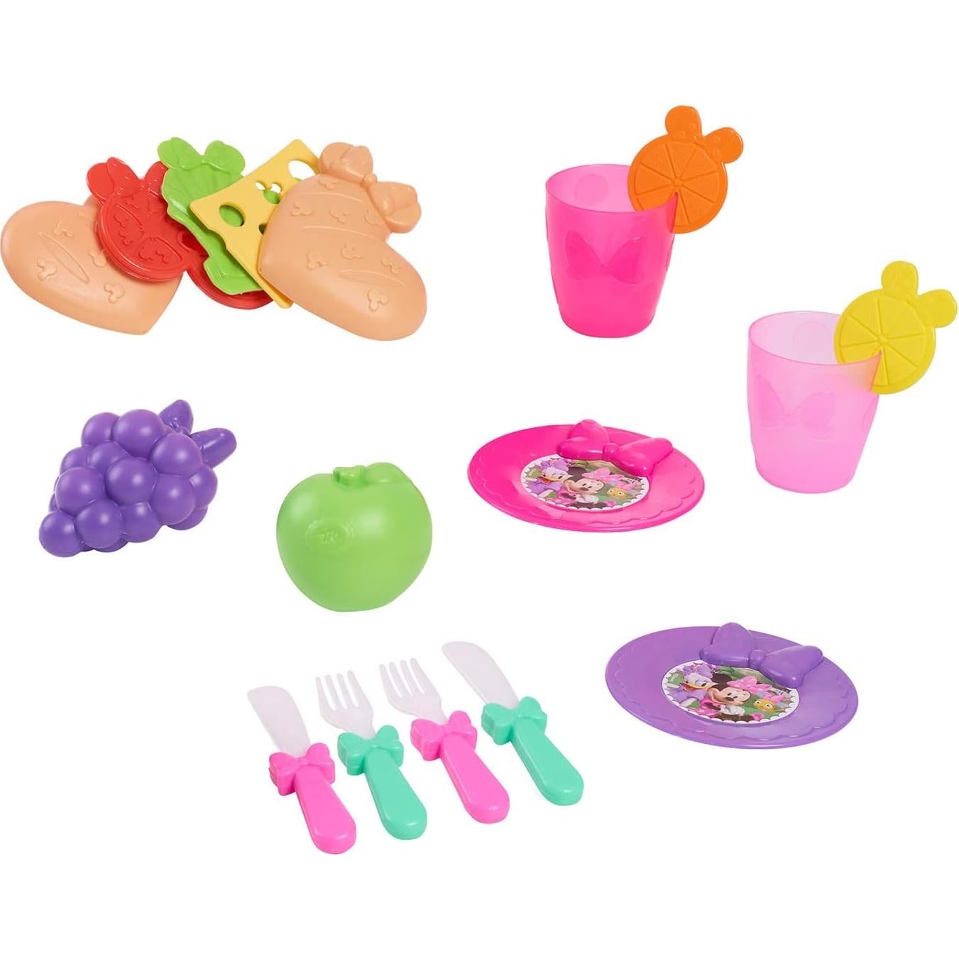 Set de Picnic Minnie Mouse Just Play 18 Piezas para Niñas