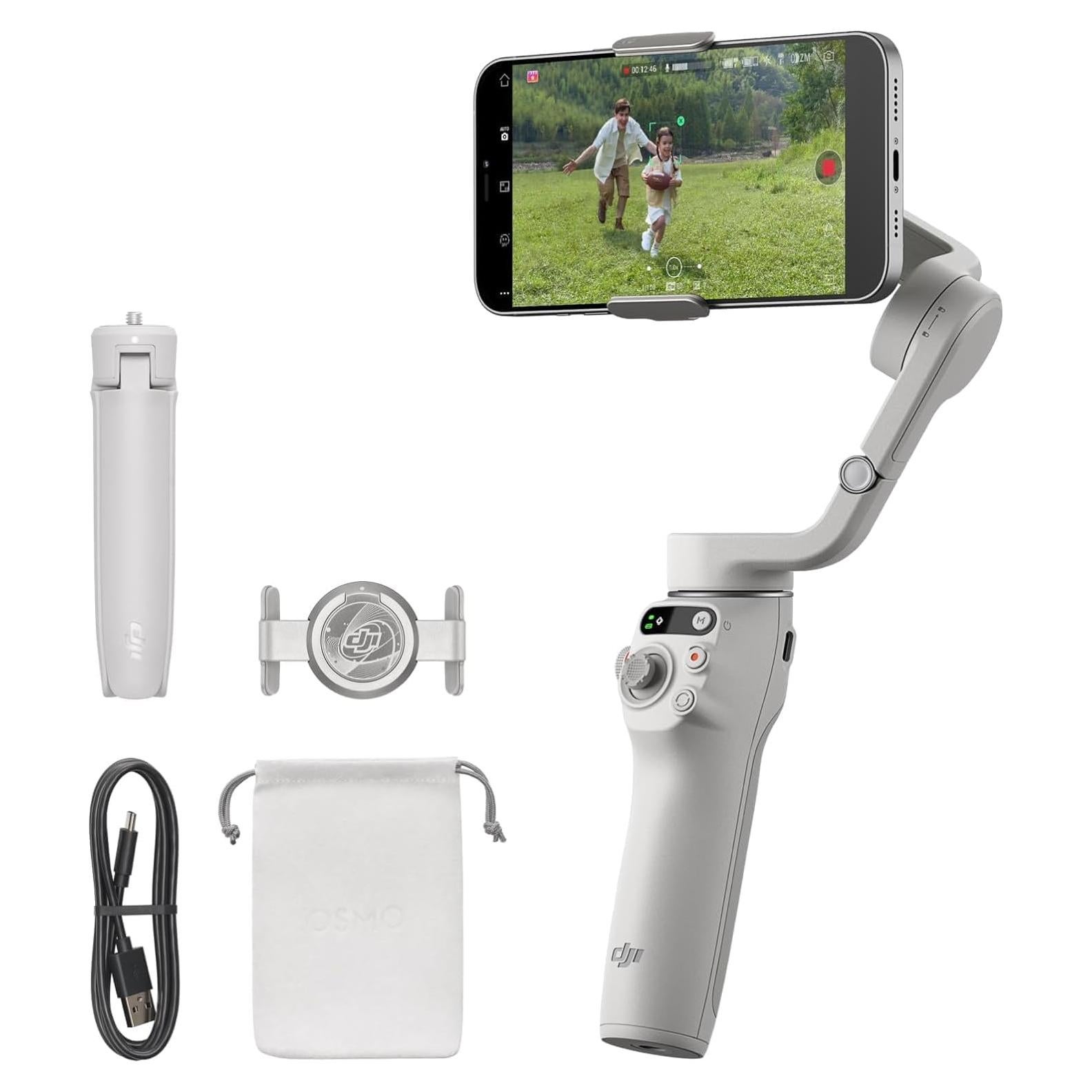 Gimbal DJI Osmo Mobile 6 para Smartphones, Estabilizador 3 Ejes, Gris Platino