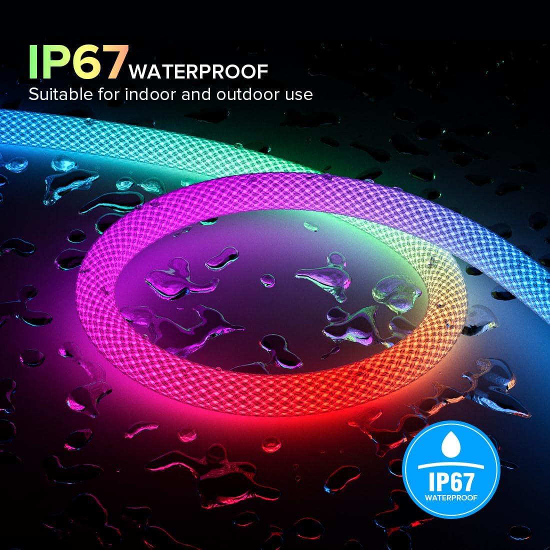 Tira LED Neón BTF-LIGHTING 3.2FT RGB IP67 Flexible