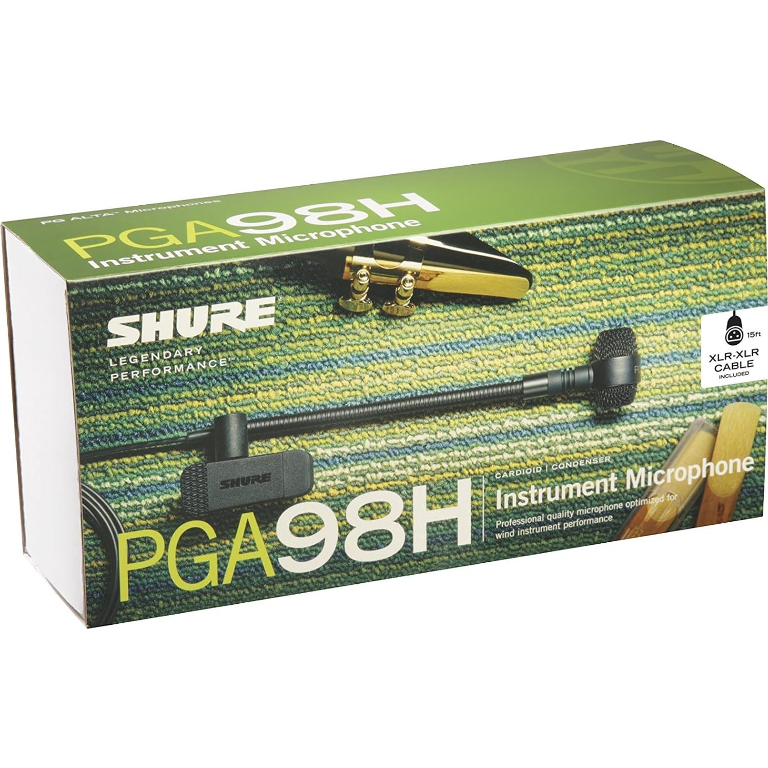 Micrófono de Condensador Shure PGA98H Cardioide Gooseneck