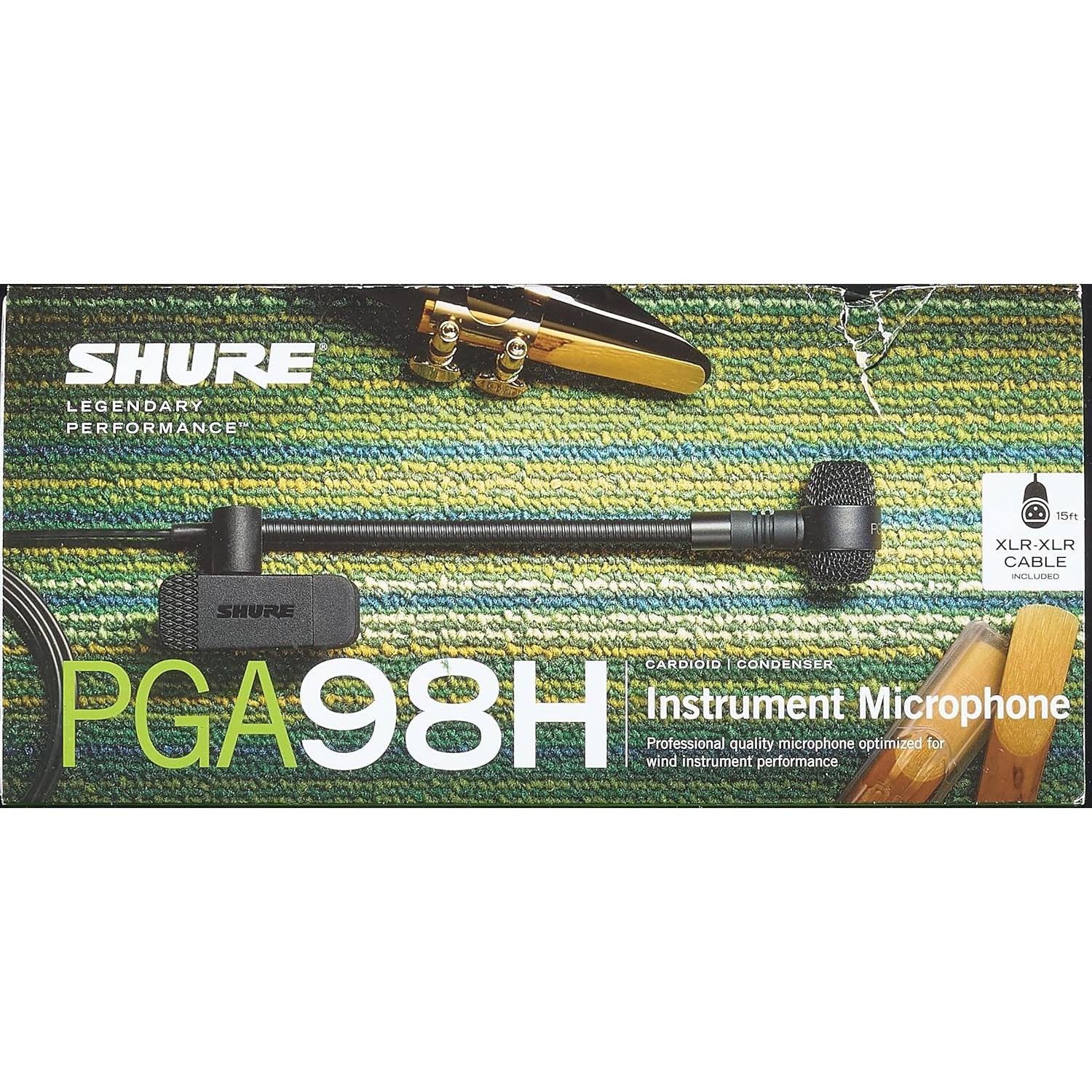 Micrófono de Condensador Shure PGA98H Cardioide Gooseneck