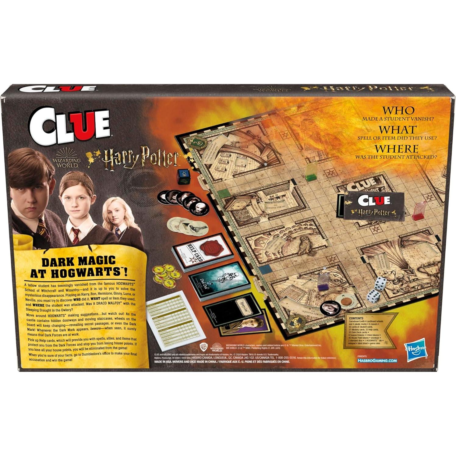 Juego de Mesa Clue Harry Potter - Hasbro | 3-5 Jugadores | 8+ Años