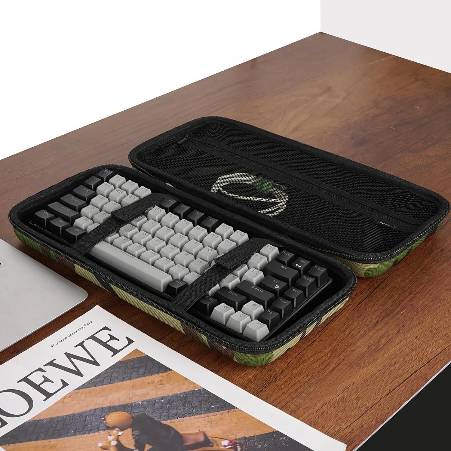 Funda de Viaje Dura Kingshion para Teclado 84 Teclas Camuflaje