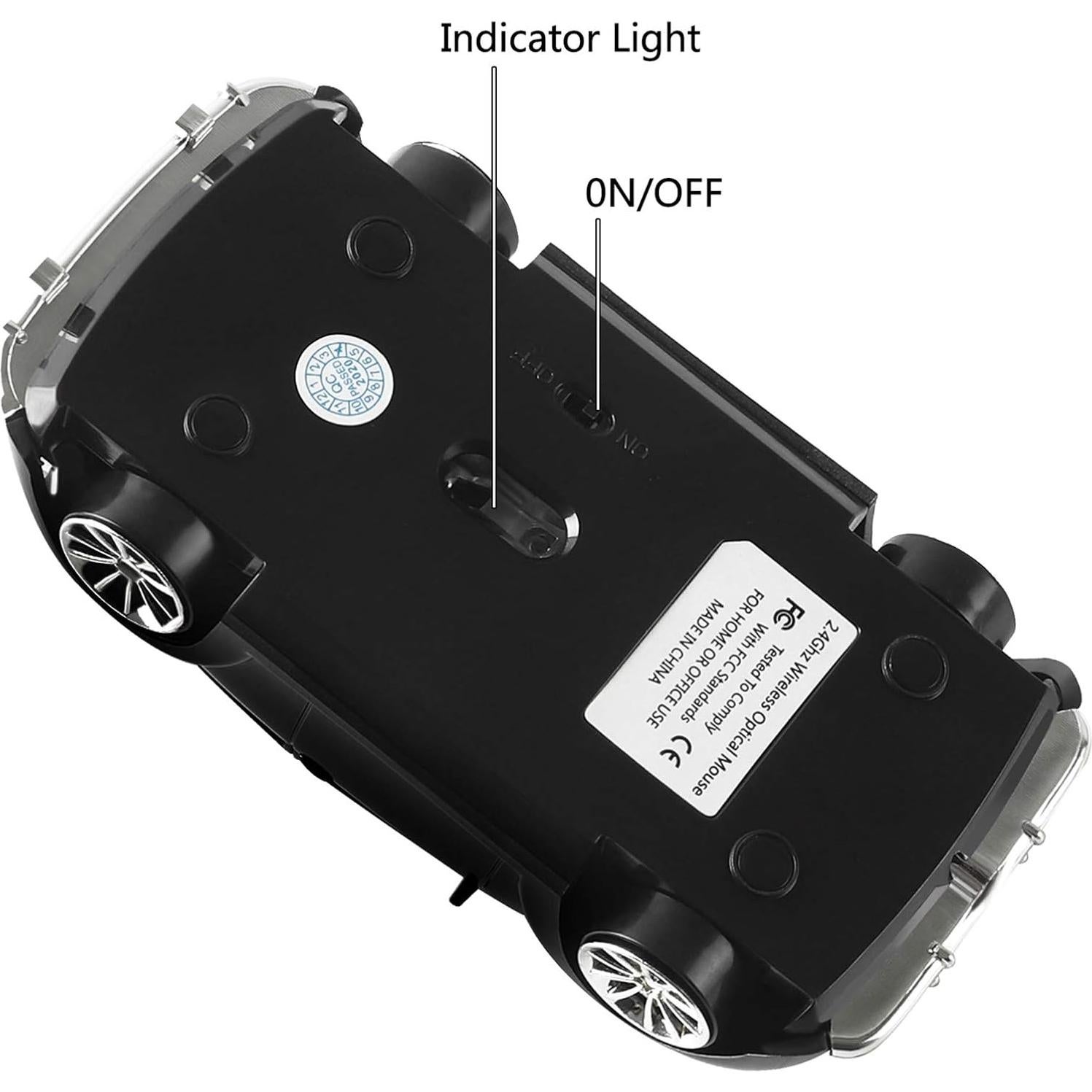 Ratón Inalámbrico Usbkingdom 2.4GHz Ergonómico Negro 1600DPI