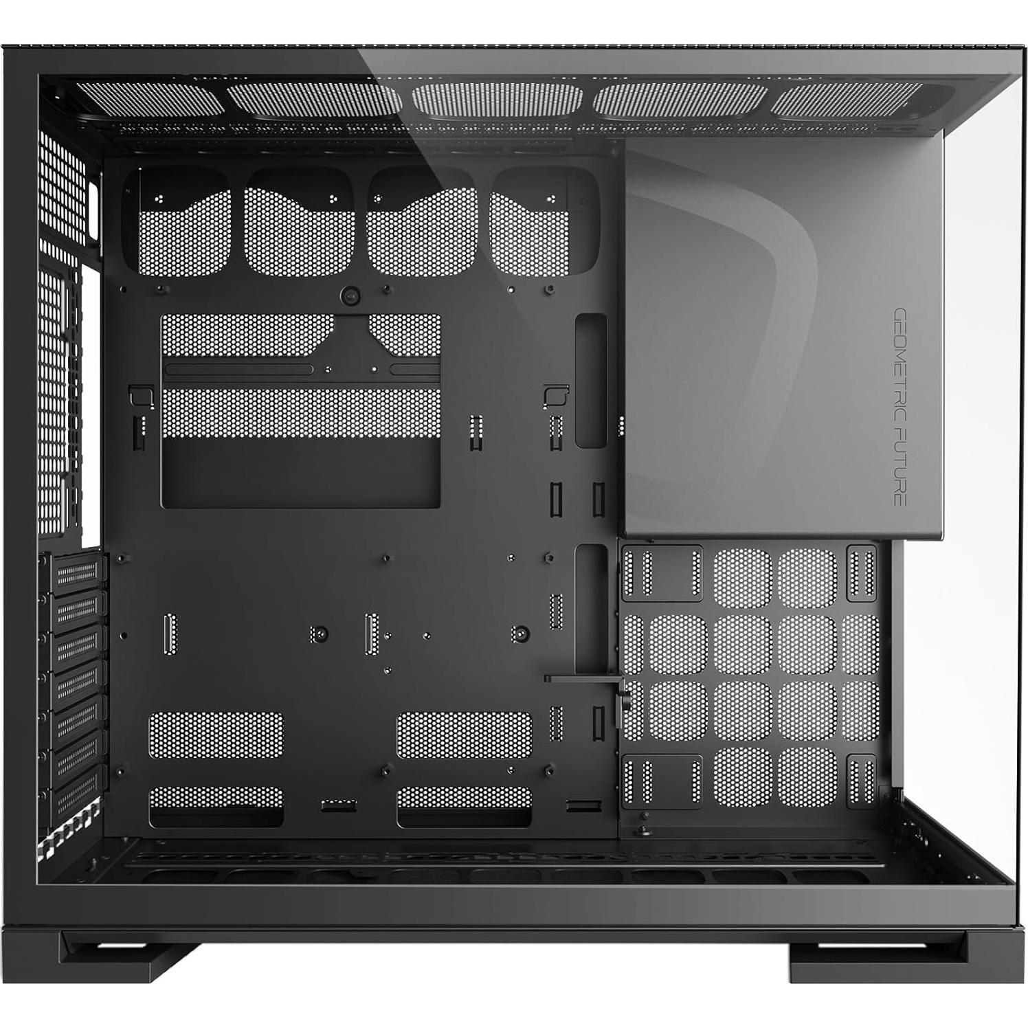 Caja de Juego M5 Futuro Geométrico E-ATX Vidrio Templado 140mm