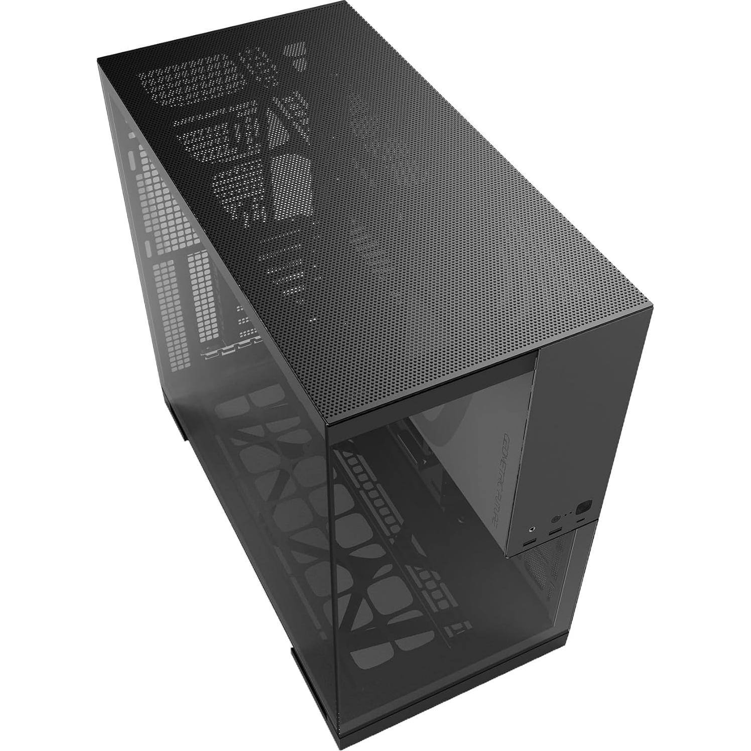 Caja de Juego M5 Futuro Geométrico E-ATX Vidrio Templado 140mm