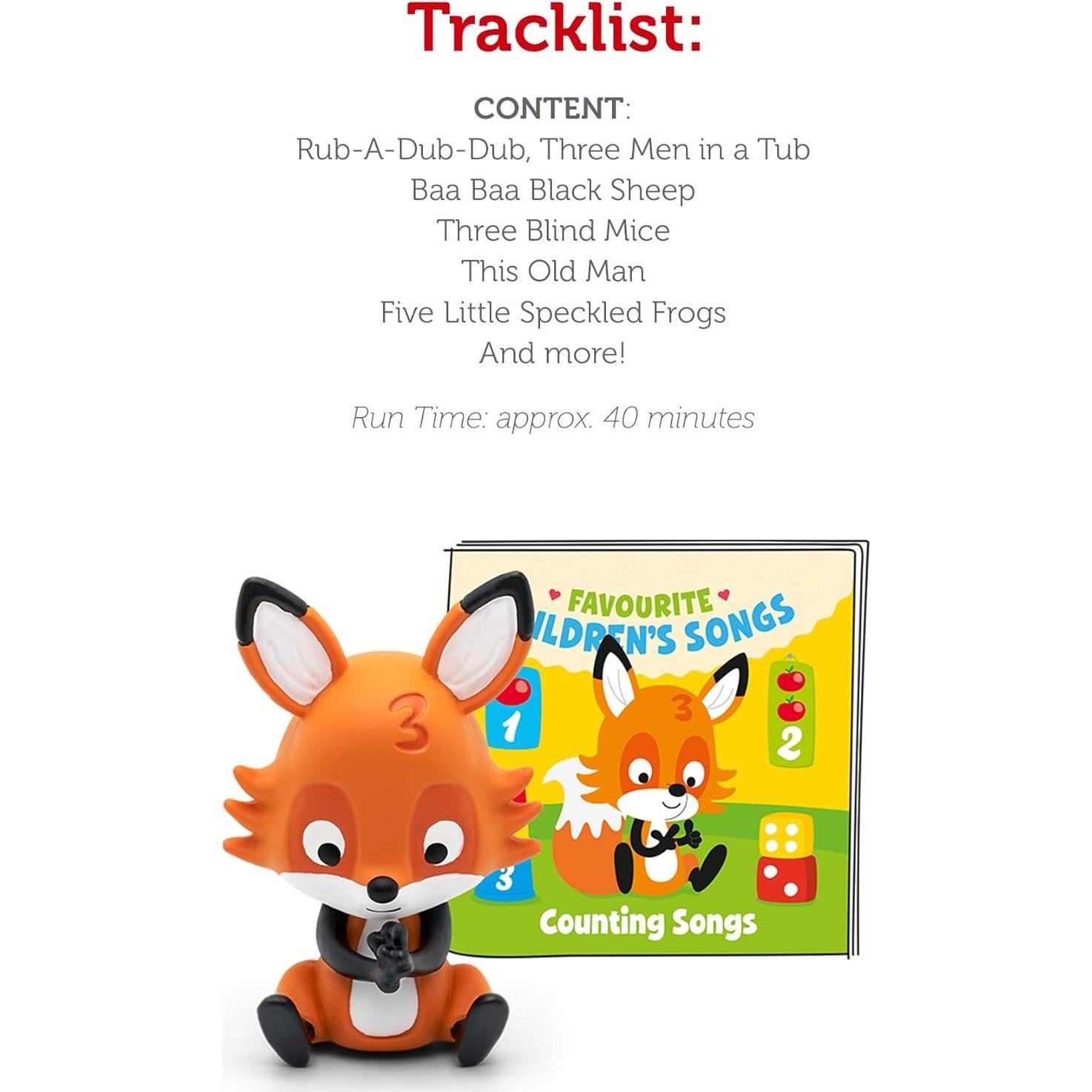 Figuras de Juguete Canciones de Conteo Tonies - 27 Canciones