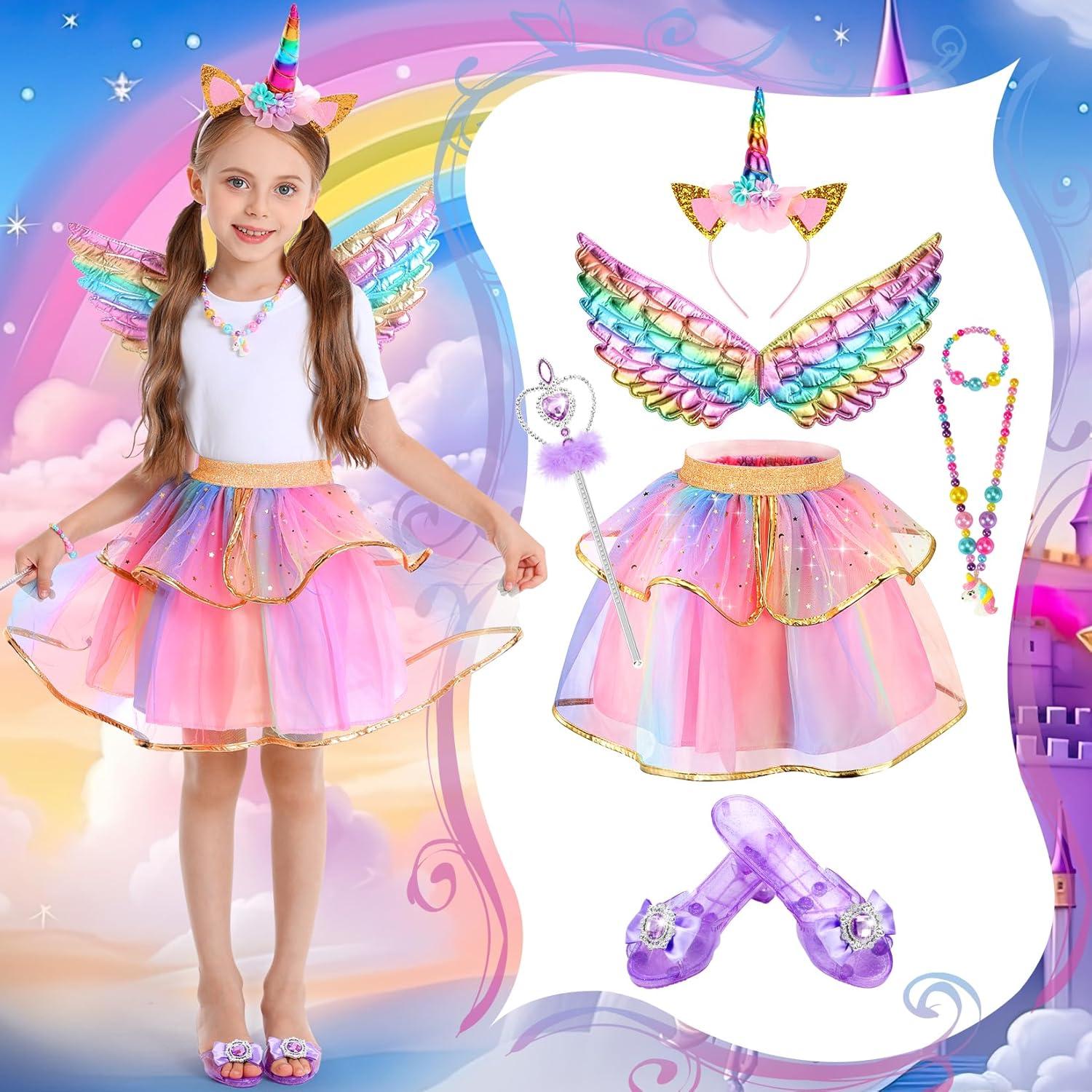 Disfraz de Princesa Unicornio CHILLIFE para Niñas 4-6 Años