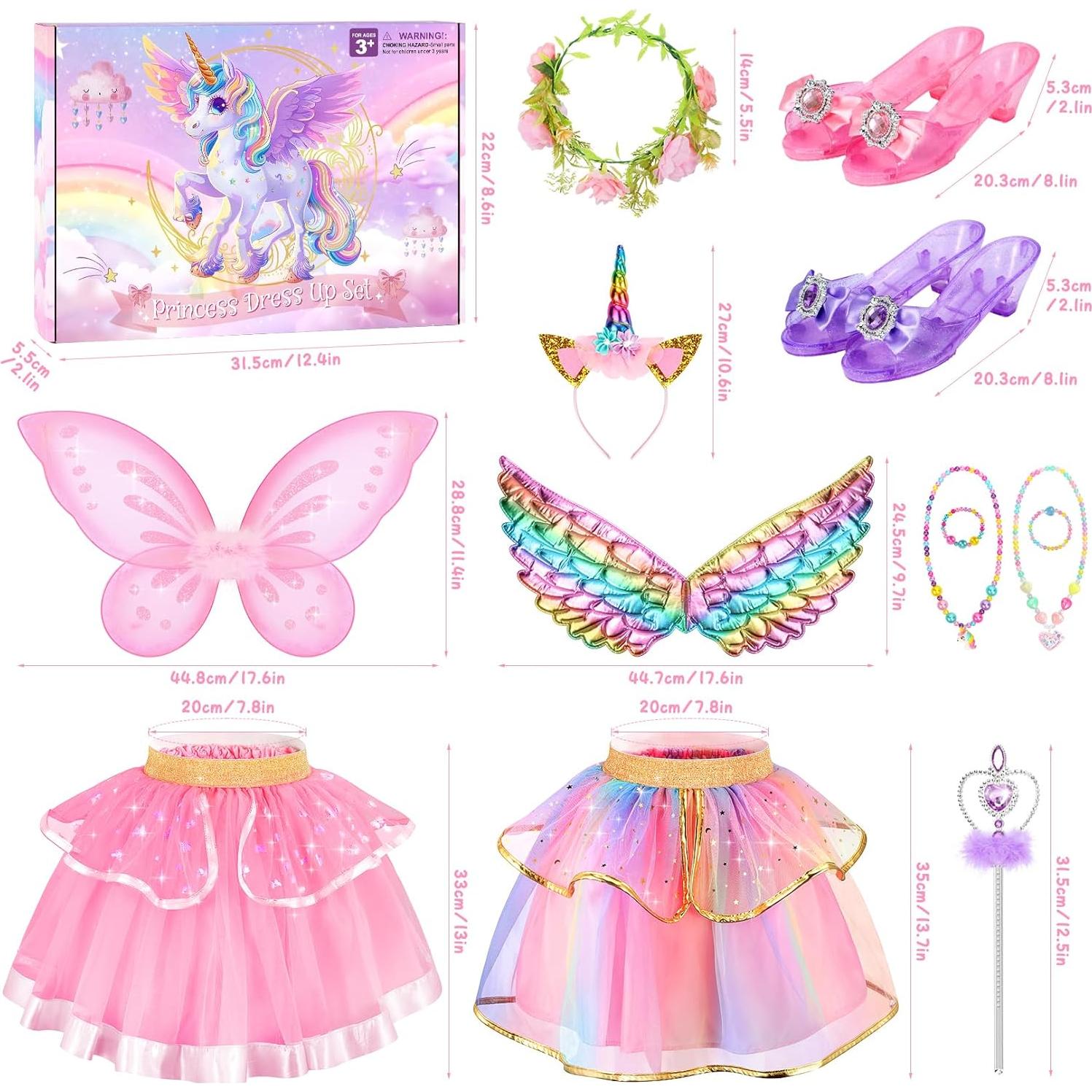 Disfraz de Princesa Unicornio CHILLIFE para Niñas 4-6 Años