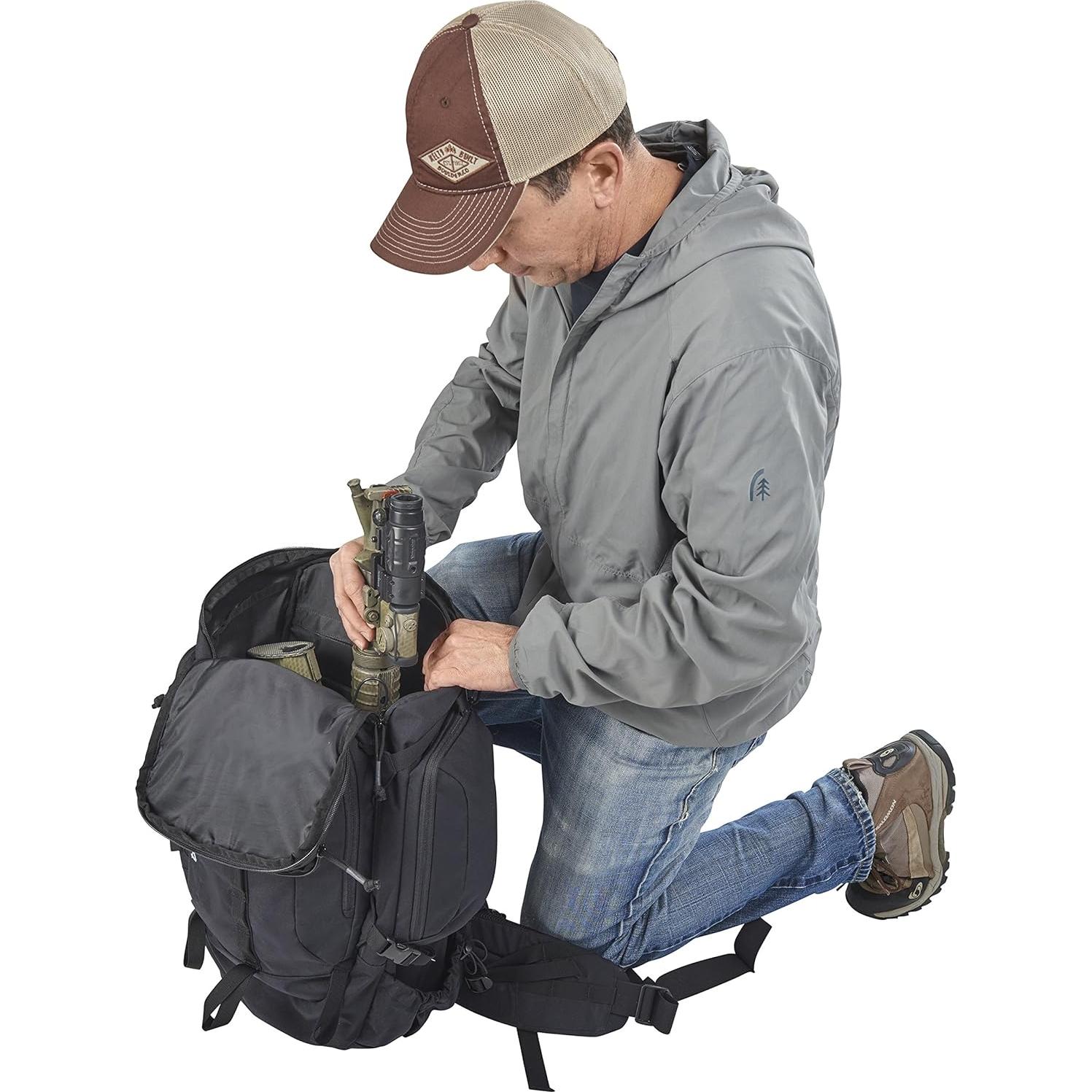 Kelty Redwing Tactical Backpack - Built to Military Specification Army Backpack, Durable & Strong, Built to Last, Aluminum Stays, Ideal for Military, Police, Outdoors Hiking or Bug Out Bag | Black 44L