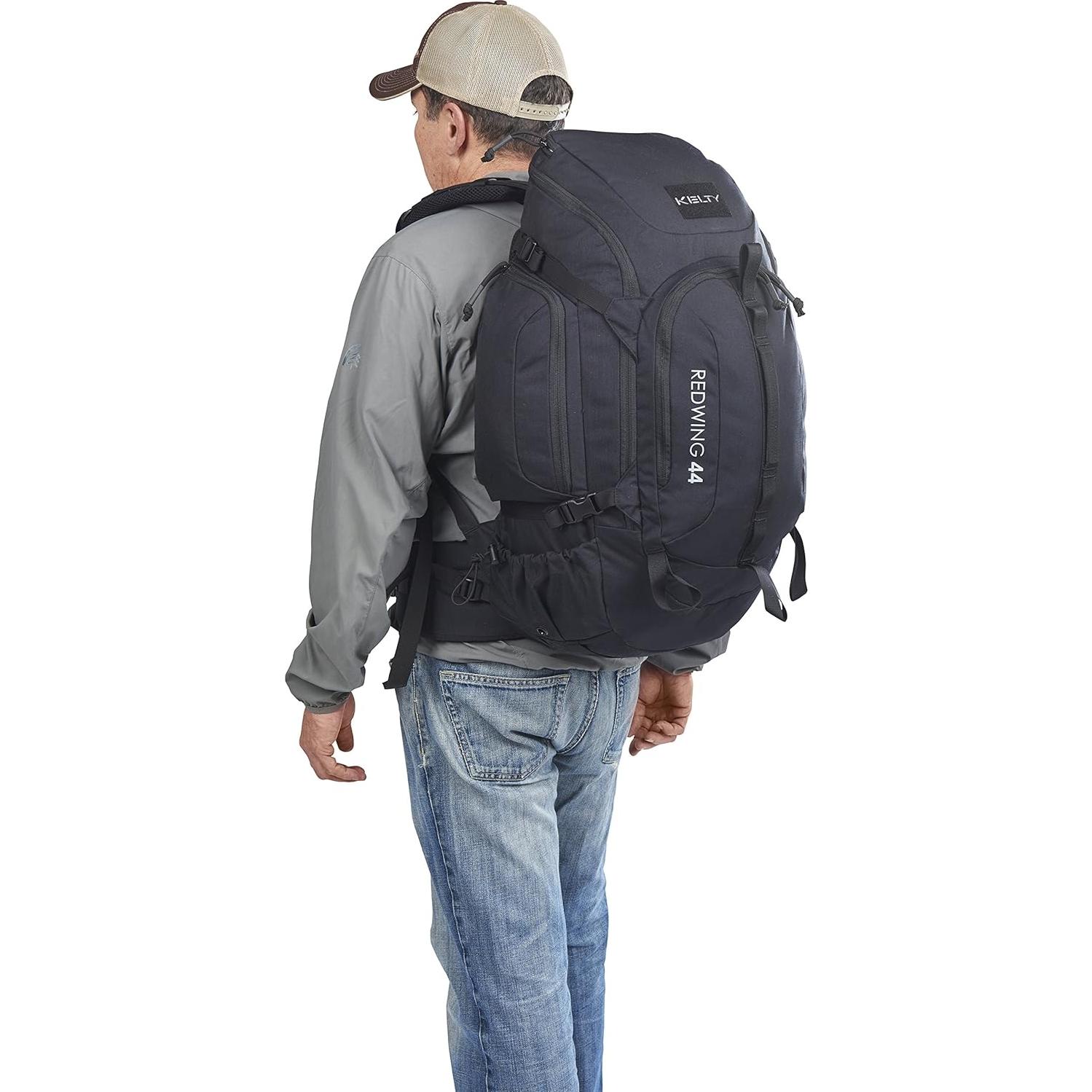 Kelty Redwing Tactical Backpack - Built to Military Specification Army Backpack, Durable & Strong, Built to Last, Aluminum Stays, Ideal for Military, Police, Outdoors Hiking or Bug Out Bag | Black 44L