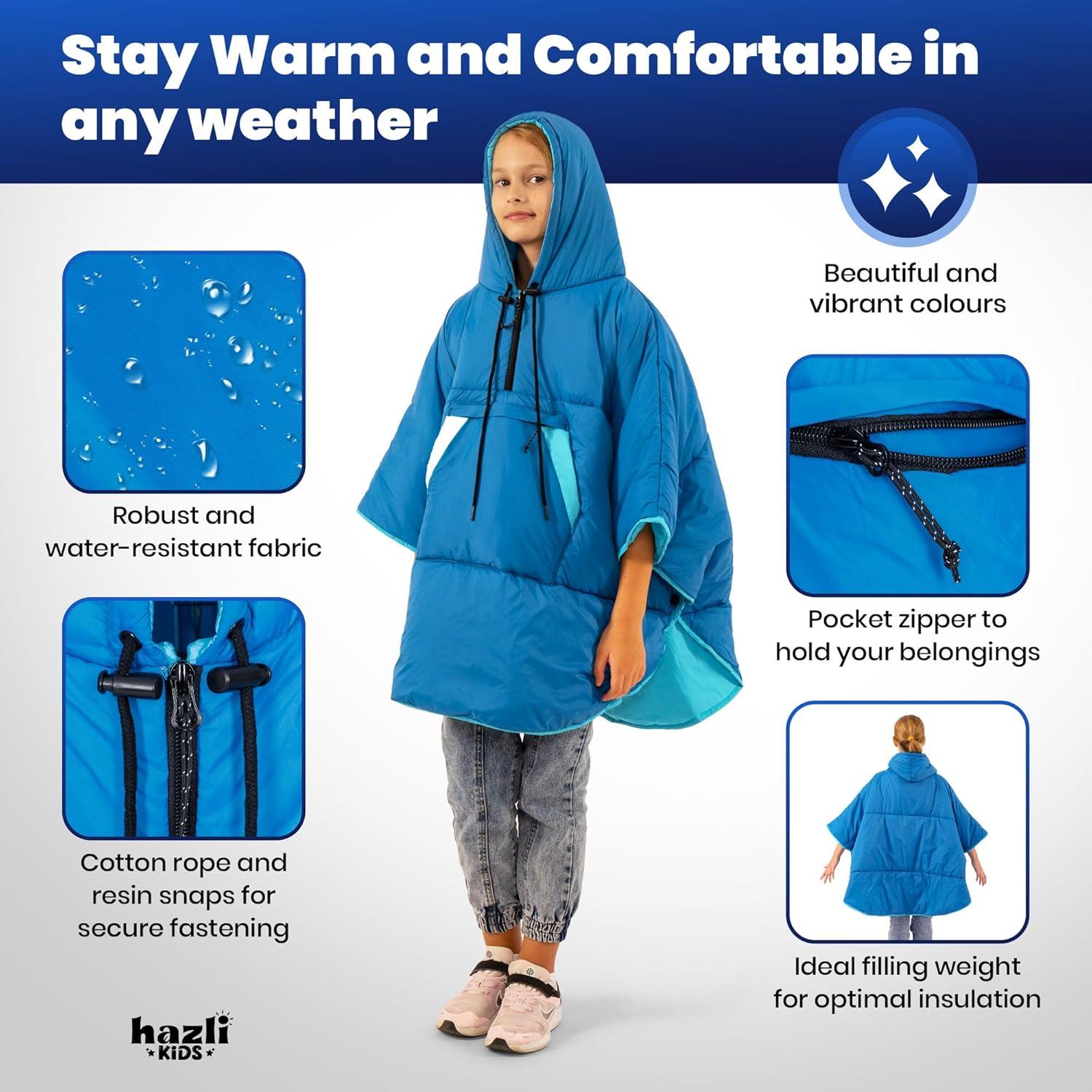hazli Comfortable Wearable Blanket - Insulated Camping Blanket Outdoor