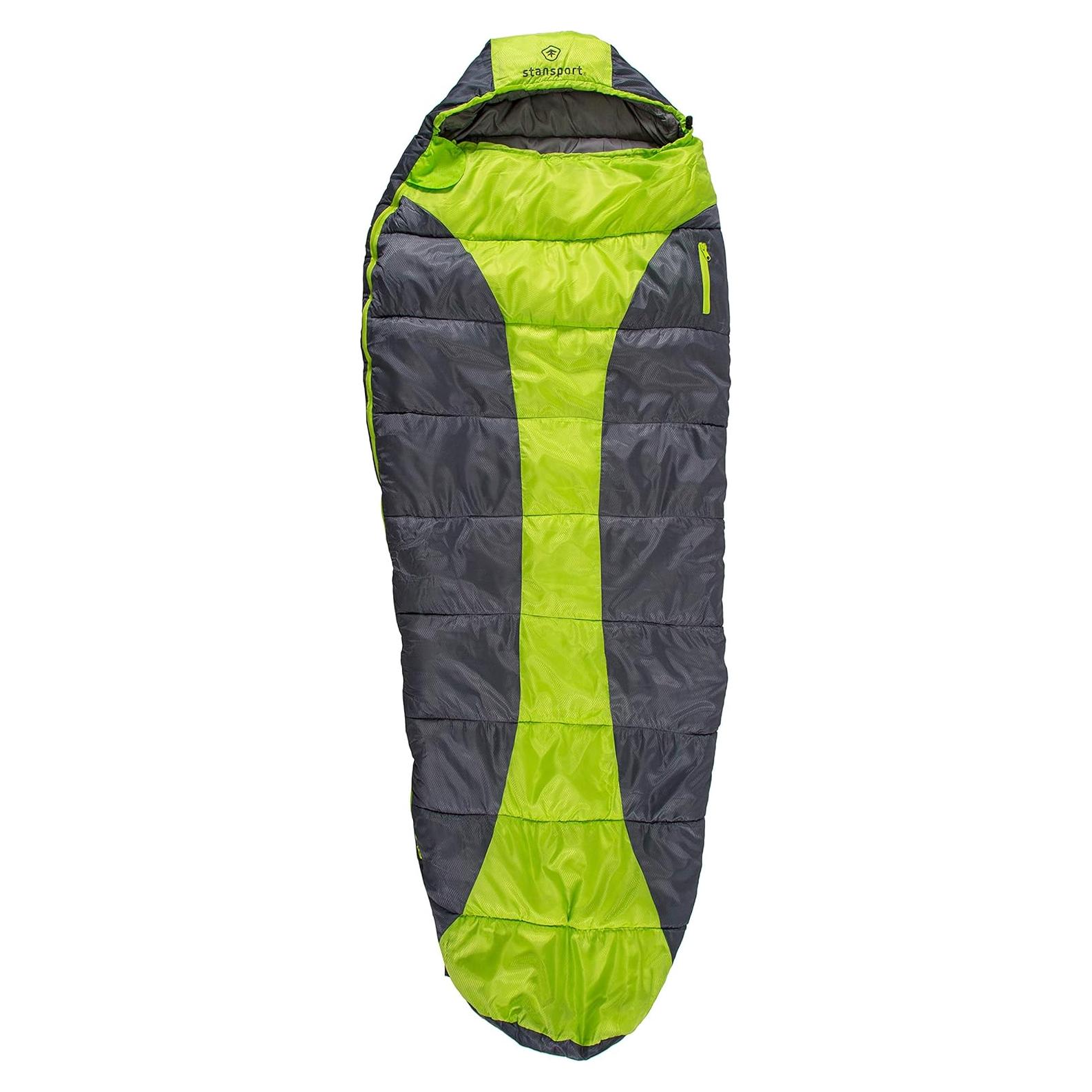 Saco de Dormir Tipo Momia Stansport TREKKER 218x86 cm Verde