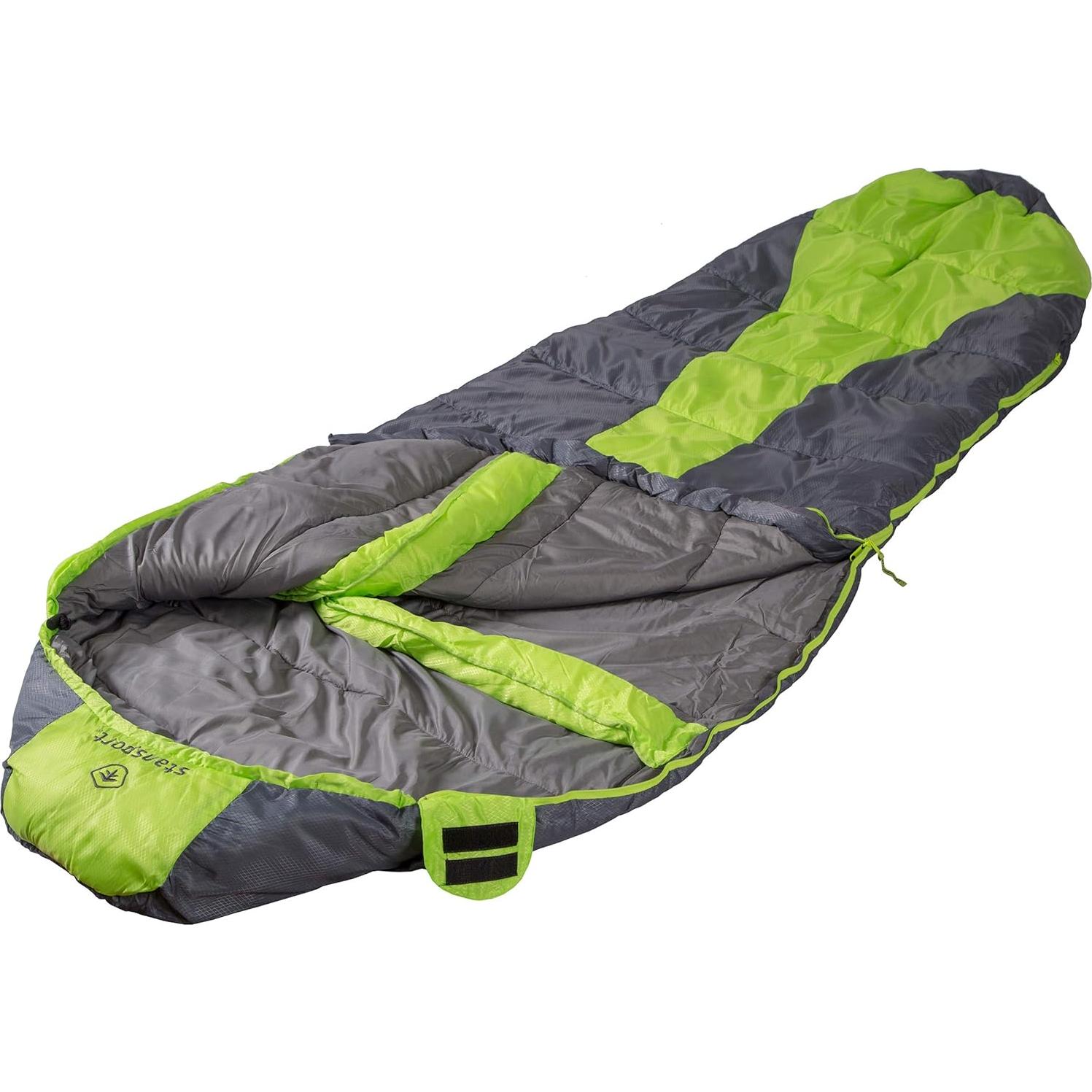 Saco de Dormir Tipo Momia Stansport TREKKER 218x86 cm Verde