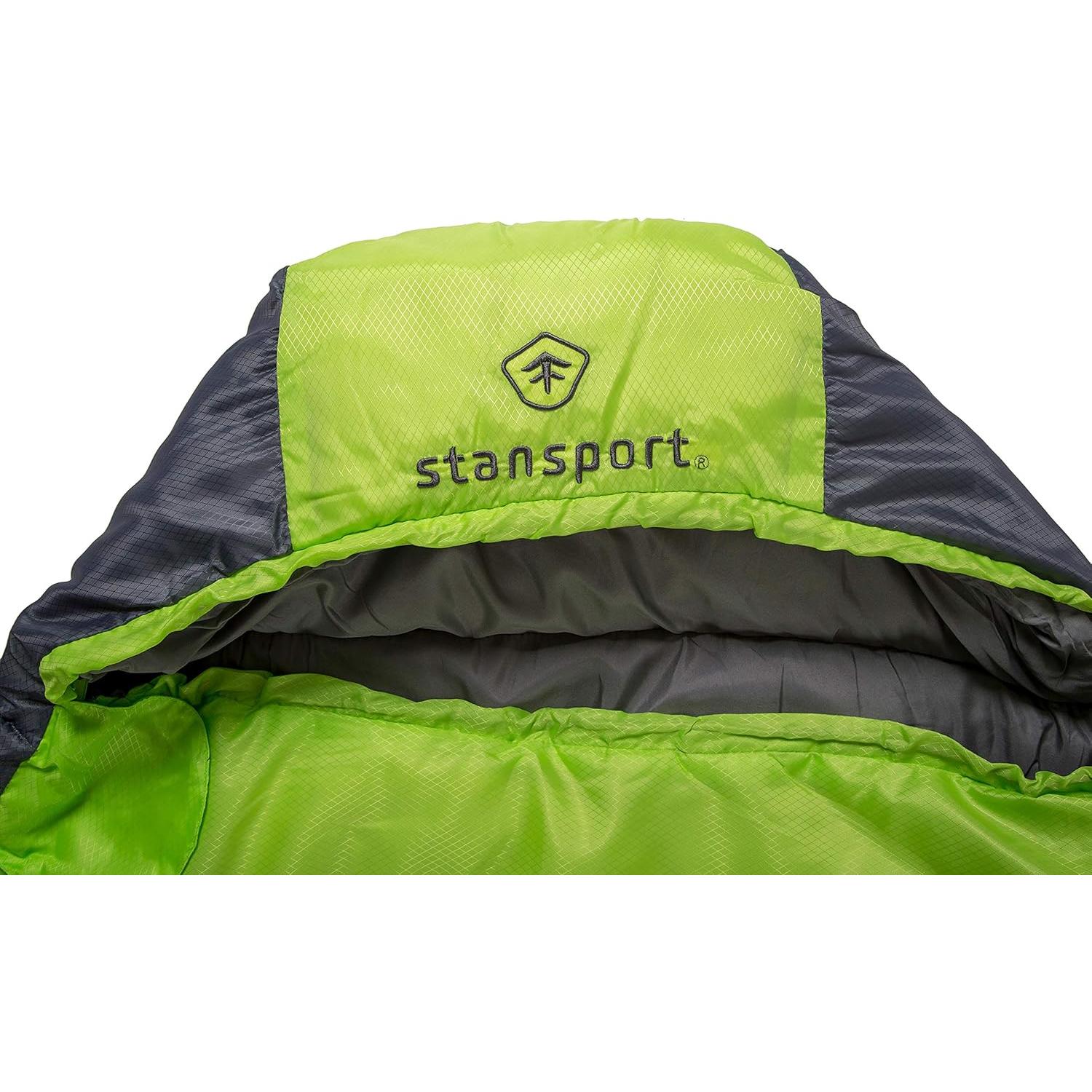 Saco de Dormir Tipo Momia Stansport TREKKER 218x86 cm Verde