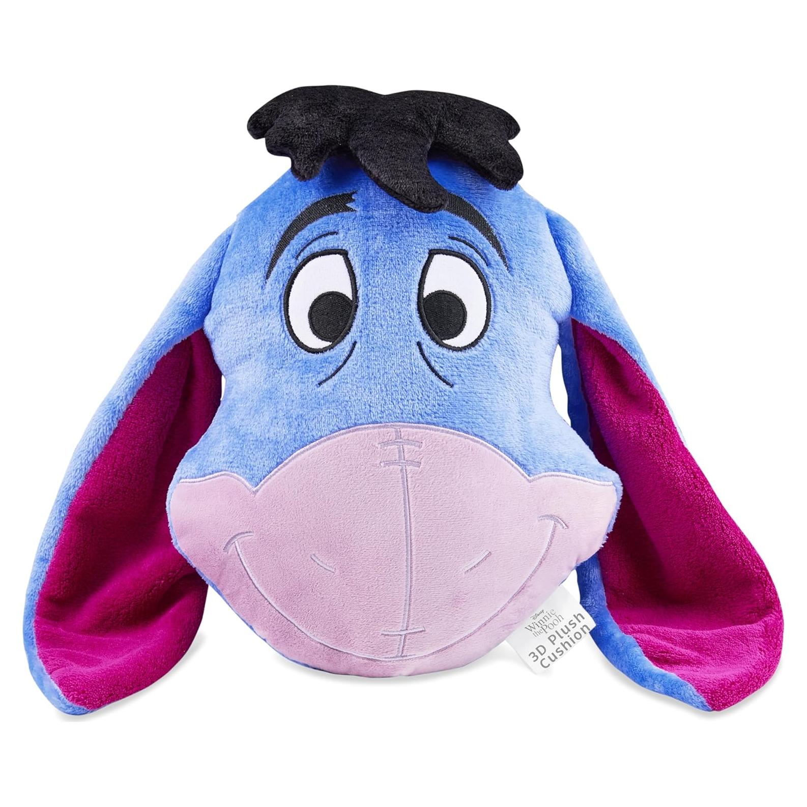 Cojín de Peluche 3D Disney Eeyore Azul 39x30 cm
