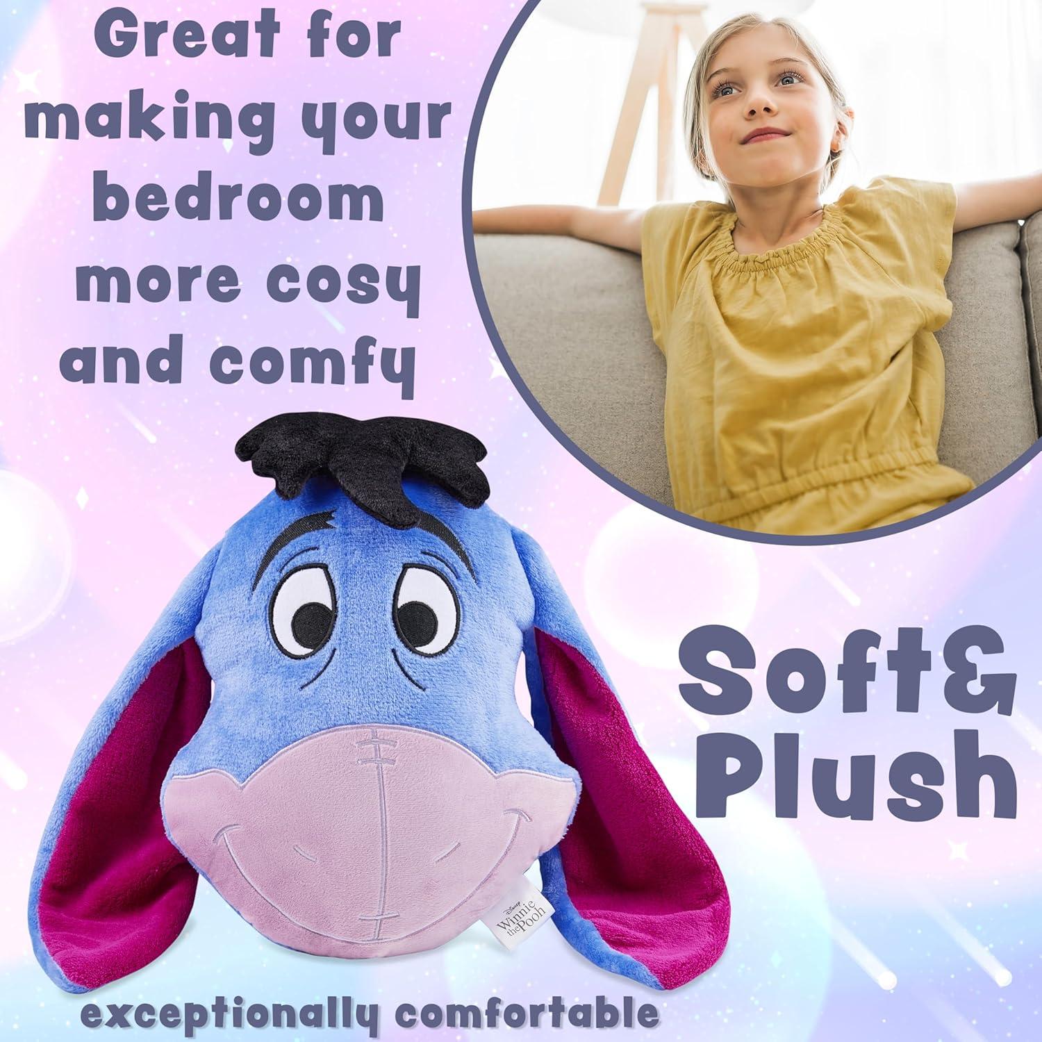 Cojín de Peluche 3D Disney Eeyore Azul 39x30 cm