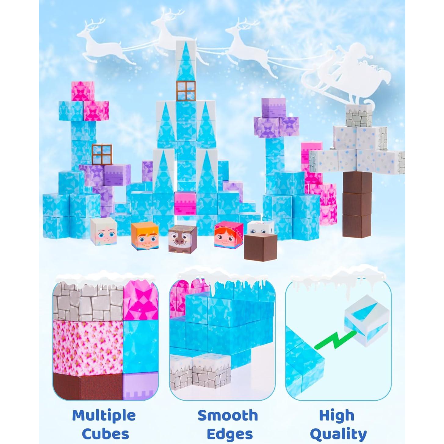 Bloques Magnéticos Gleamkid 110 Piezas Princesa Mágica 3-9 Años