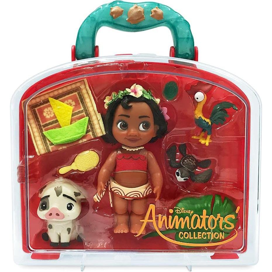 Conjunto de Mini Muñecas Disney Moana - 12.7 cm, Juguete Interactivo