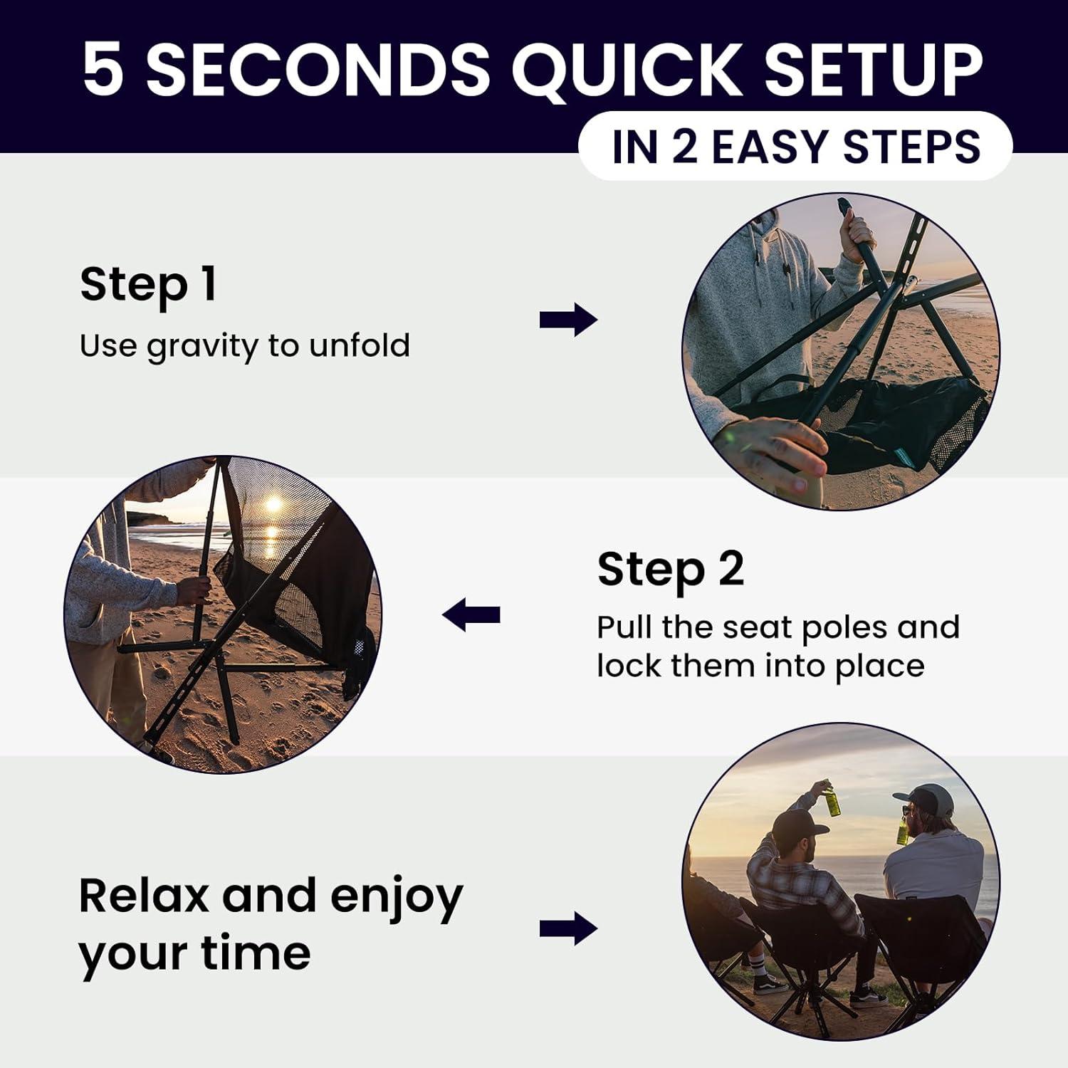 Silla de Mochila Ultra Ligera Sitpack Campster 2.0 Negra 120kg