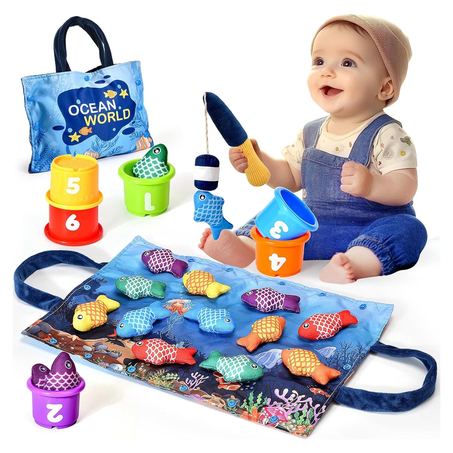 Juego de Pesca Montessori HUANG ZE KAI para Niños 1-3 Años