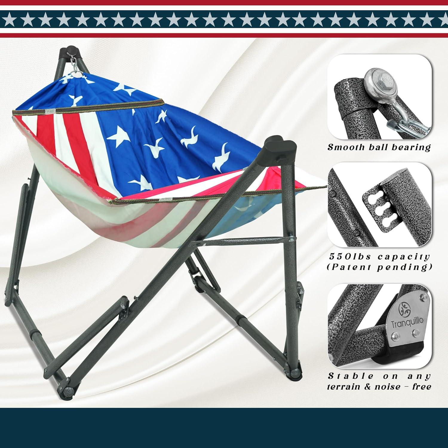 Hamaca Ajustable Tranquillo Uniki con Soporte 250 kg