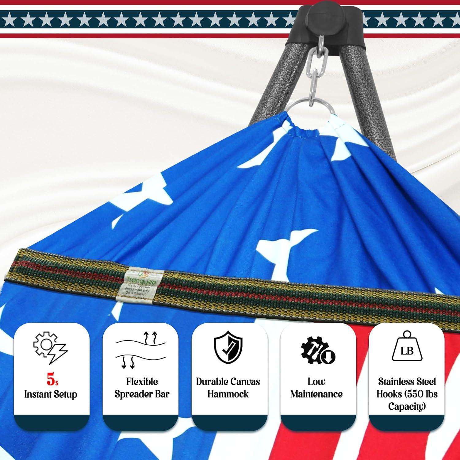 Hamaca Ajustable Tranquillo Uniki con Soporte 250 kg