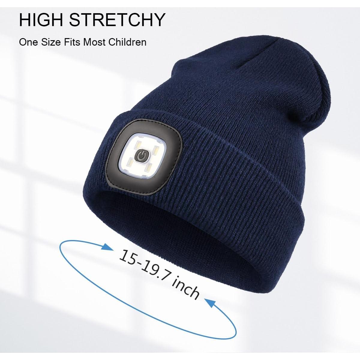 Gorro LED para Niños YunTuo Unisex Recargable Invierno
